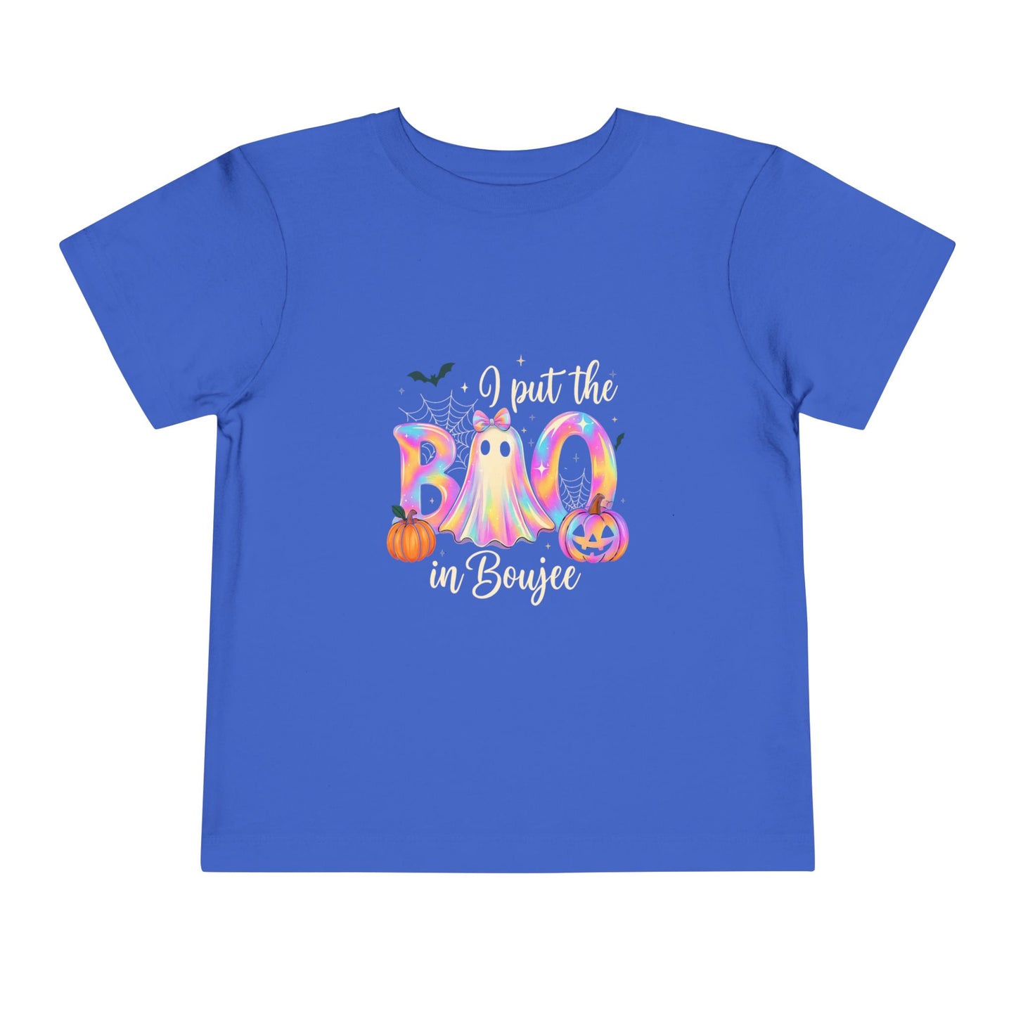 Boo-jee Halloween Toddler Tee - Pastel Rainbow