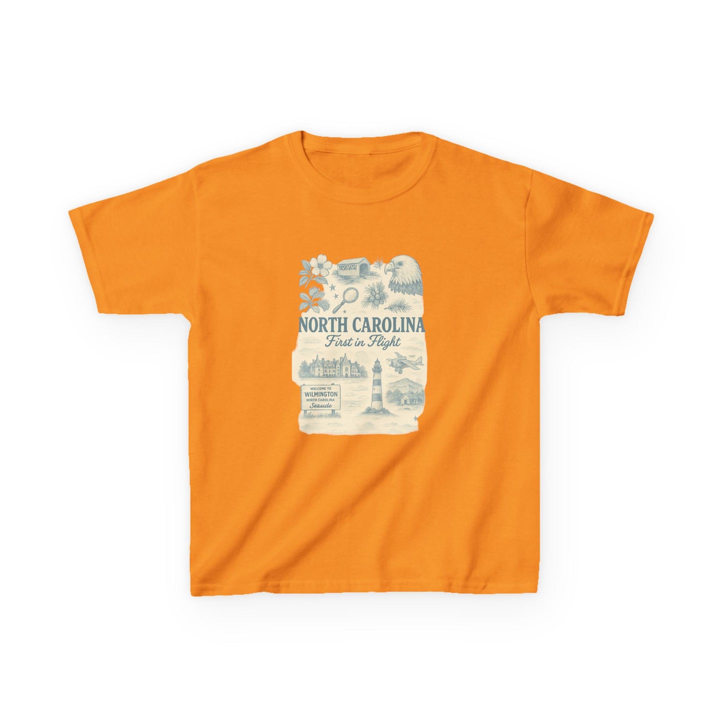 NC Vintage Travel Tee: First in Flight Kids Shirt