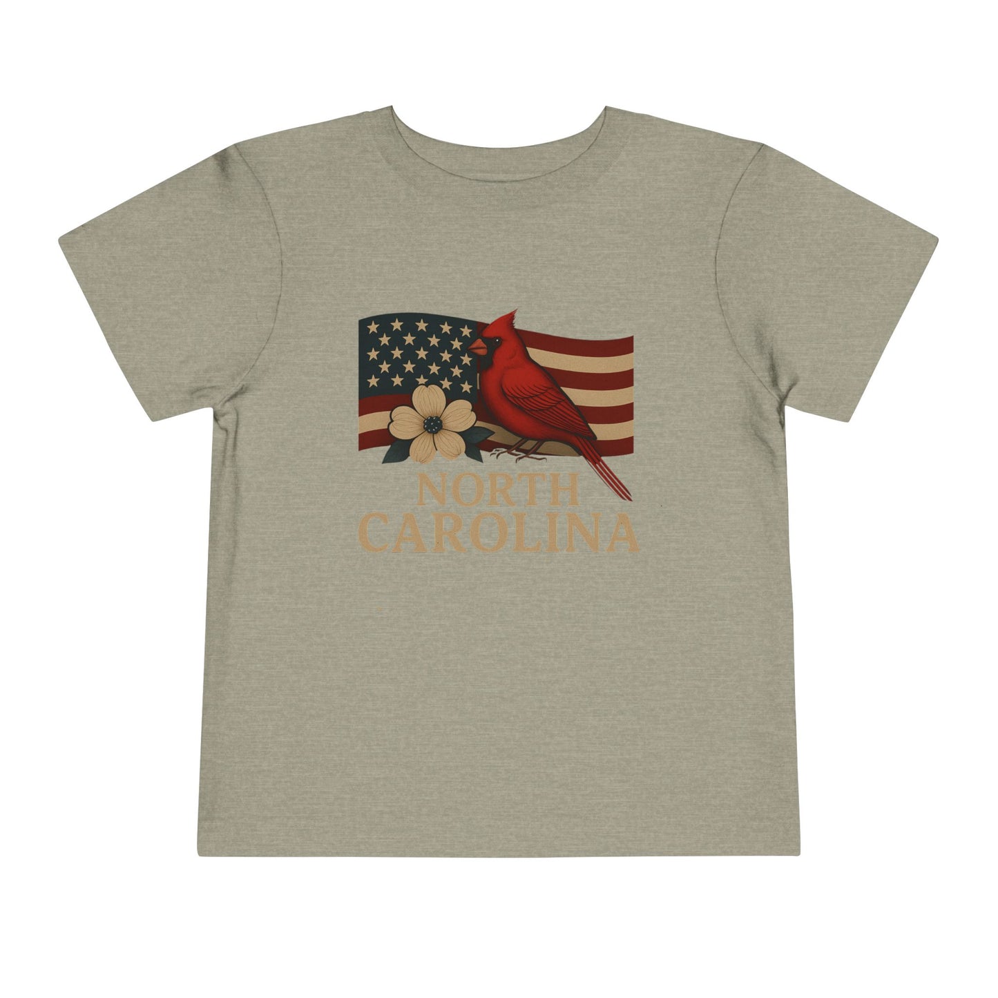 NC Cardinal & Dogwood Toddler Christmas Tee
