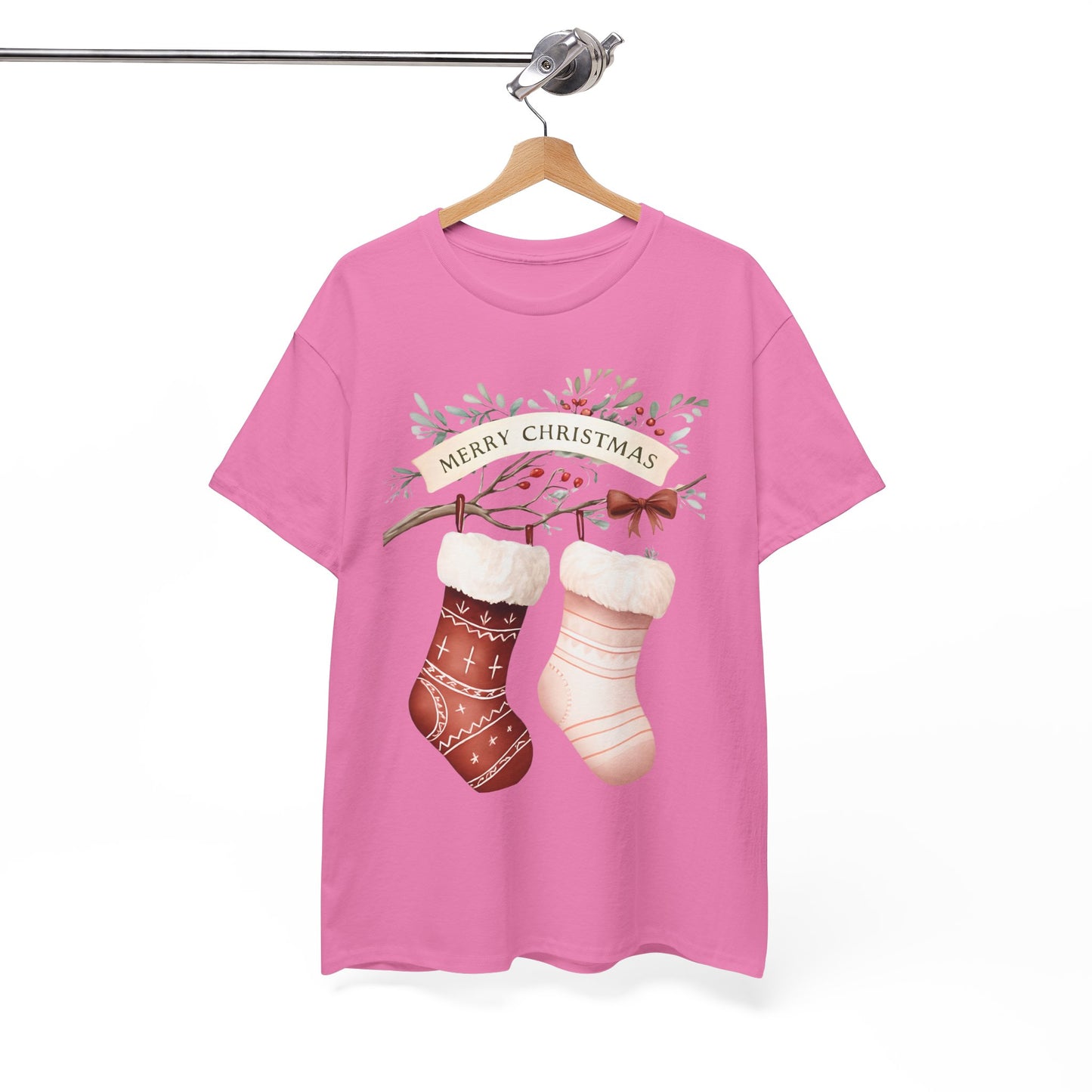 Watercolor Christmas Stocking Tee - Hope & Love