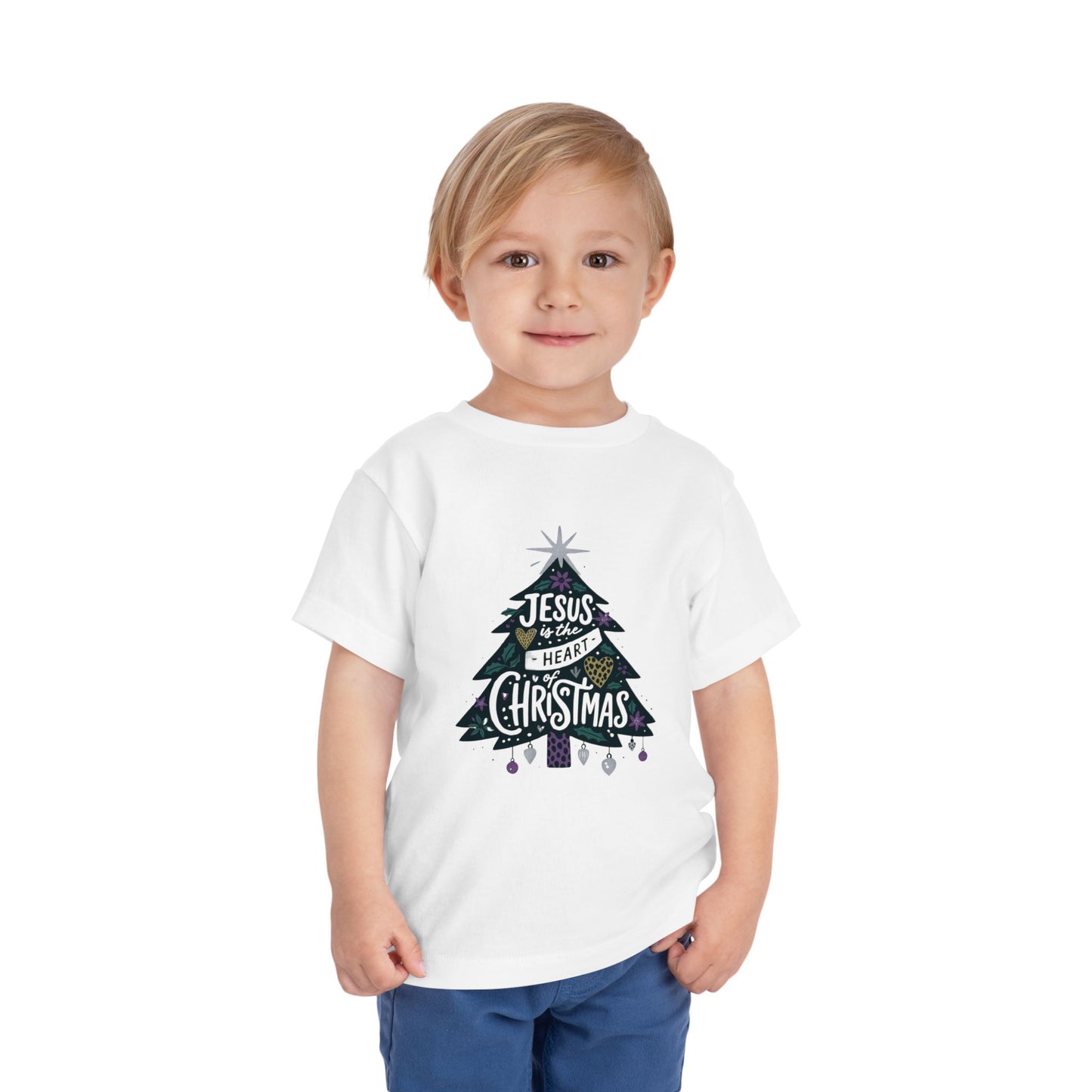 Jesus is the Heart of Christmas Toddler Tee