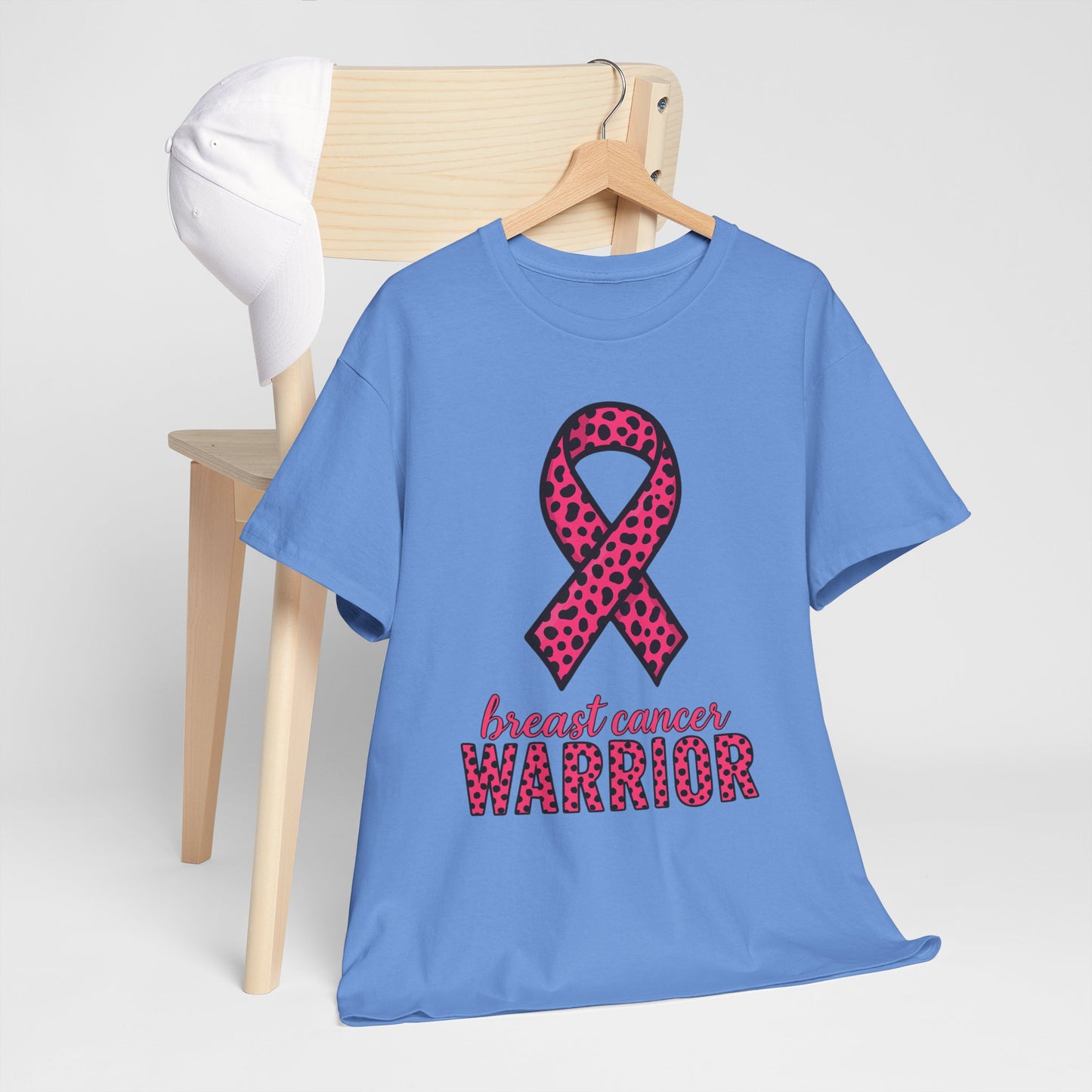 Pink Leopard Ribbon Breast Cancer Awareness Tee