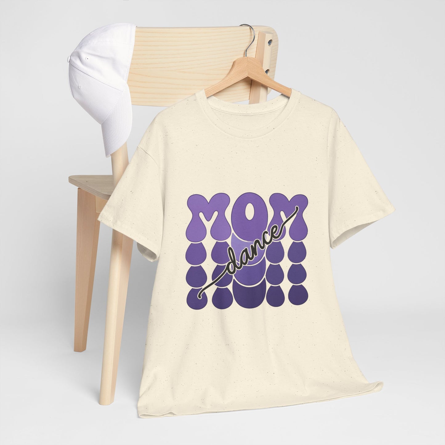 MOM Dance – Purple Letter Stage Spirit Tee