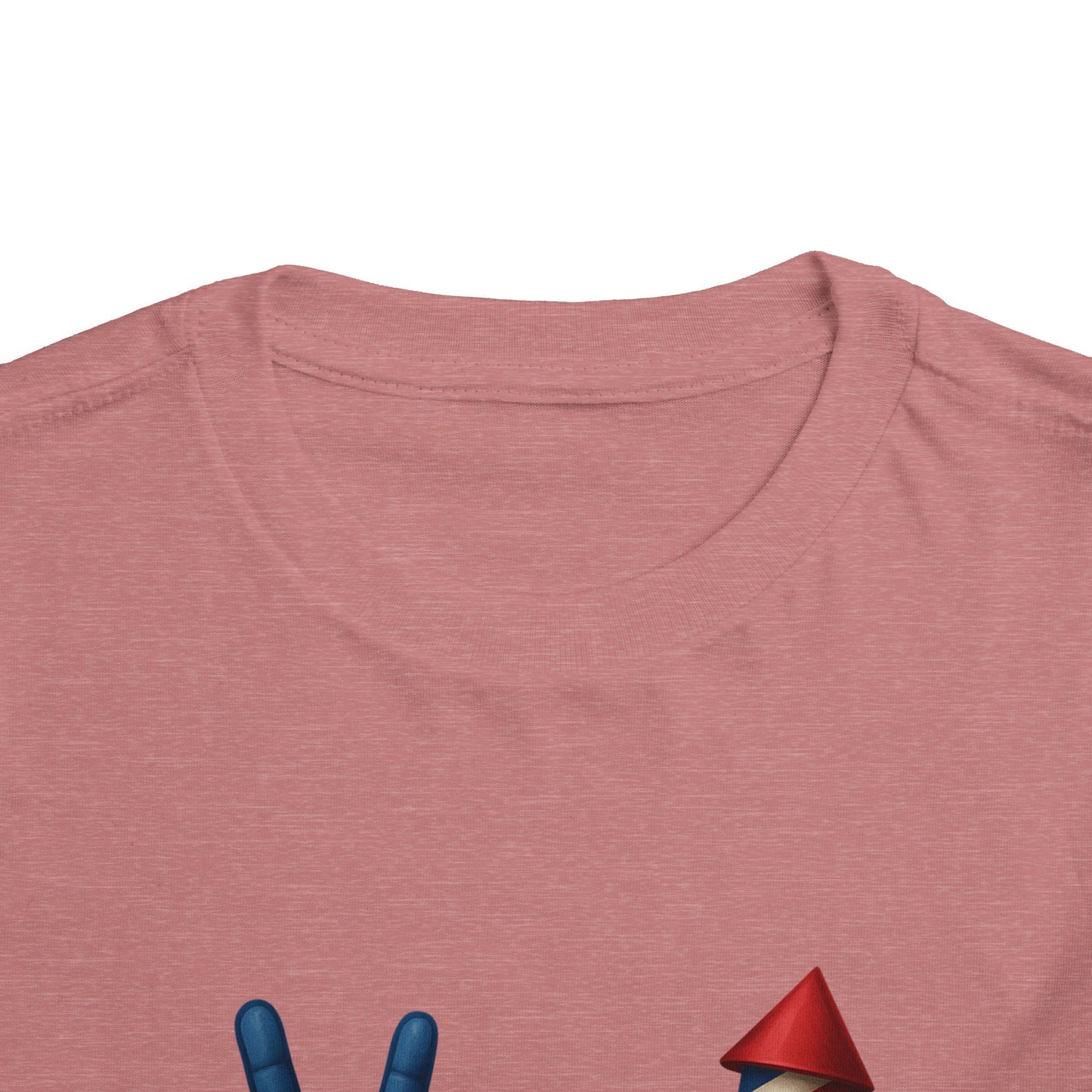 4th of July Peace & Heart Tee: Patriotic Toddler Shirt