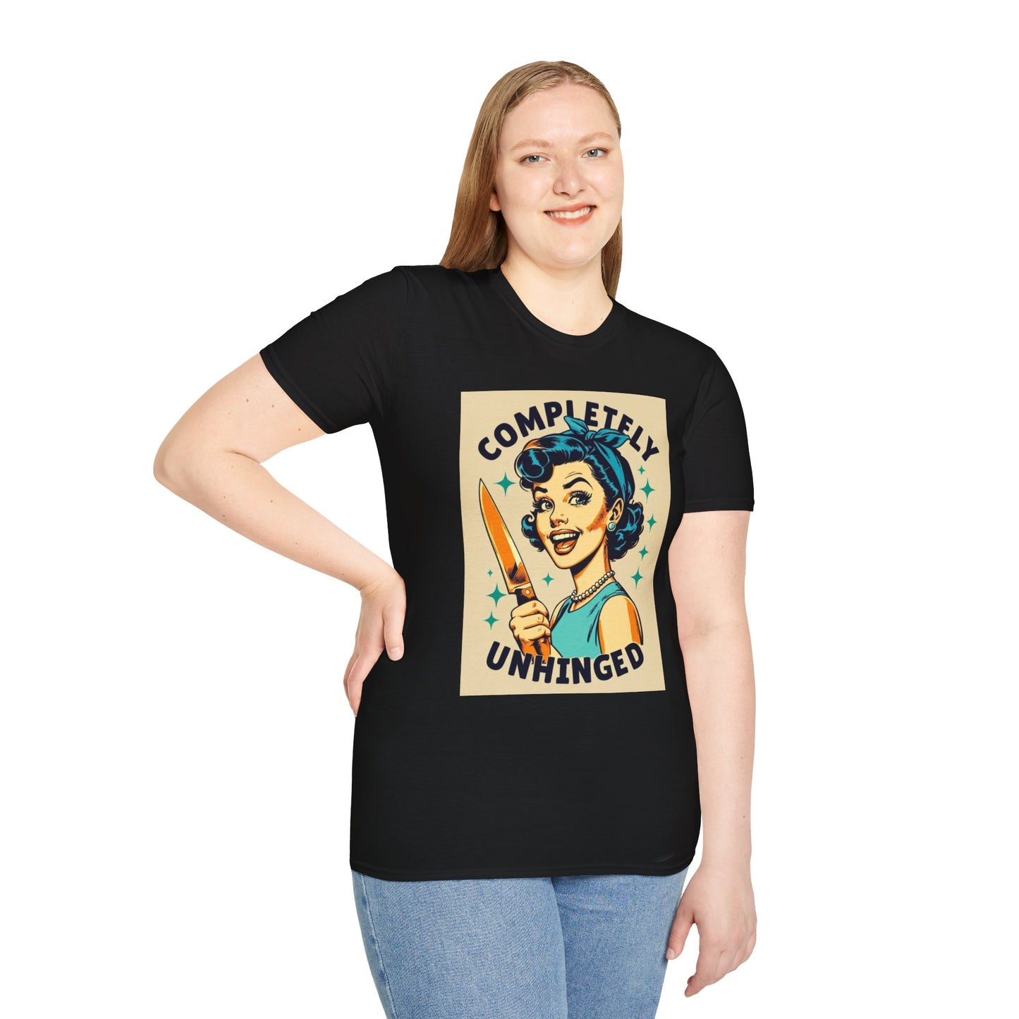 Unhinged Vintage Graphic T-Shirt | Funny Gift, Quirky Style, Unique Statement Tee, Casual Wear, Gift for Friends