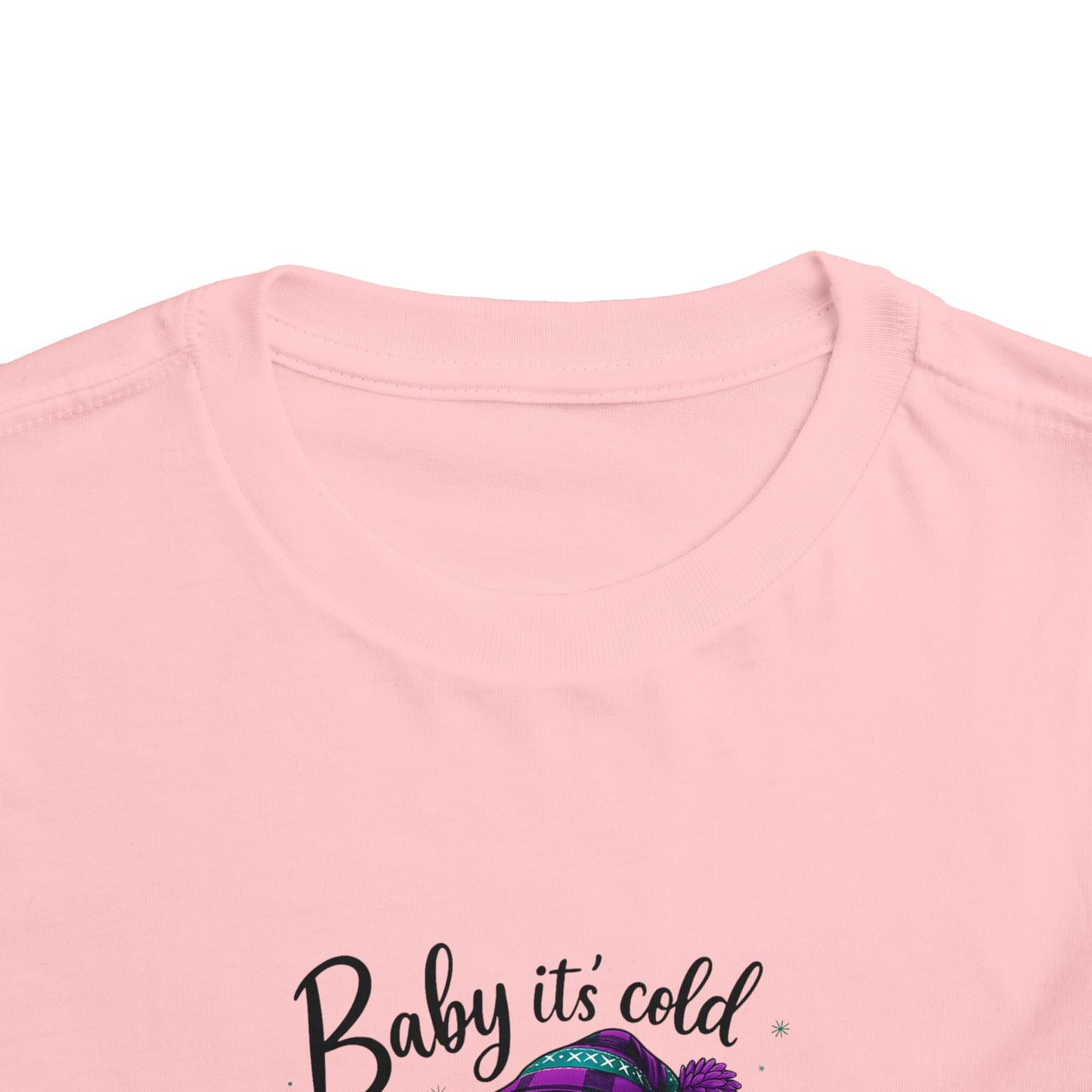 Baby It's Cold Outside Snowman Toddler Christmas Tee