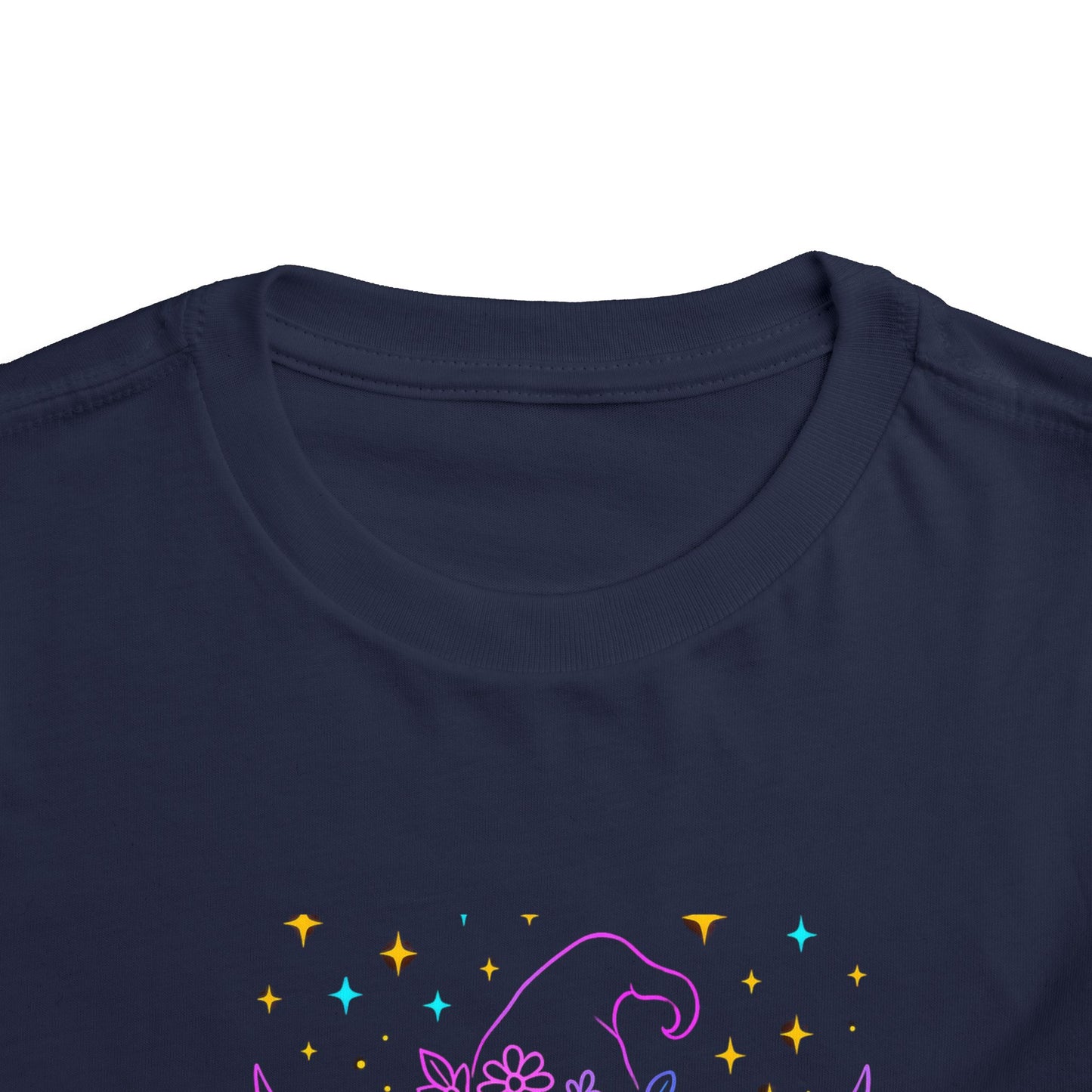 Toddler Tee Highland Cow Witch Hat Halloween Shirt