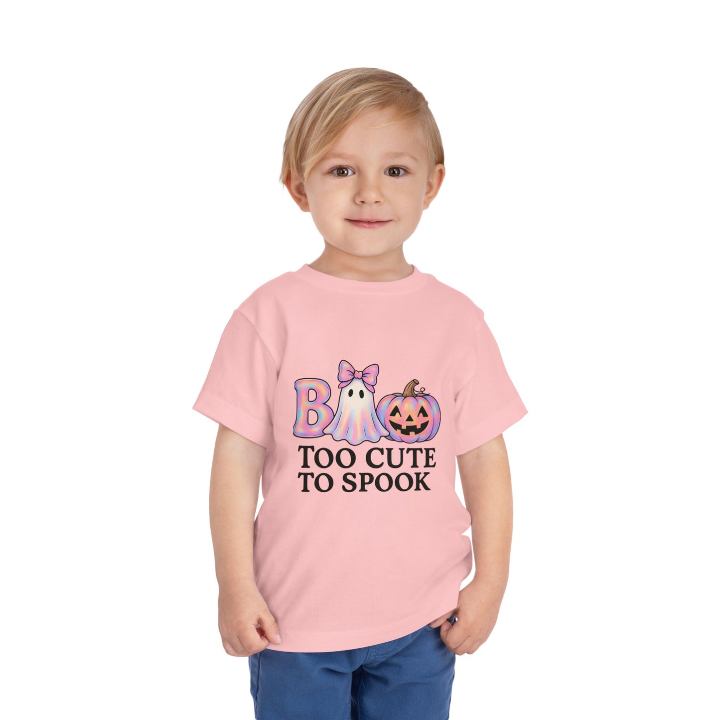 Boo! Too Cute to Spook Halloween Toddler Tee