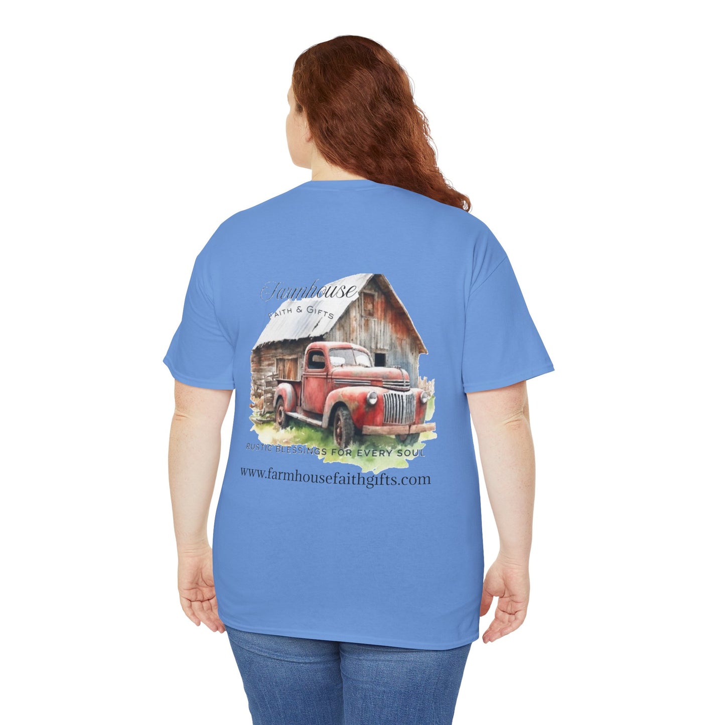 Rustic Farmhouse Unisex Tee, Country Style Shirt, Vintage Truck Tee, Back to Nature Apparel, Ideal Gift for Farm Lovers