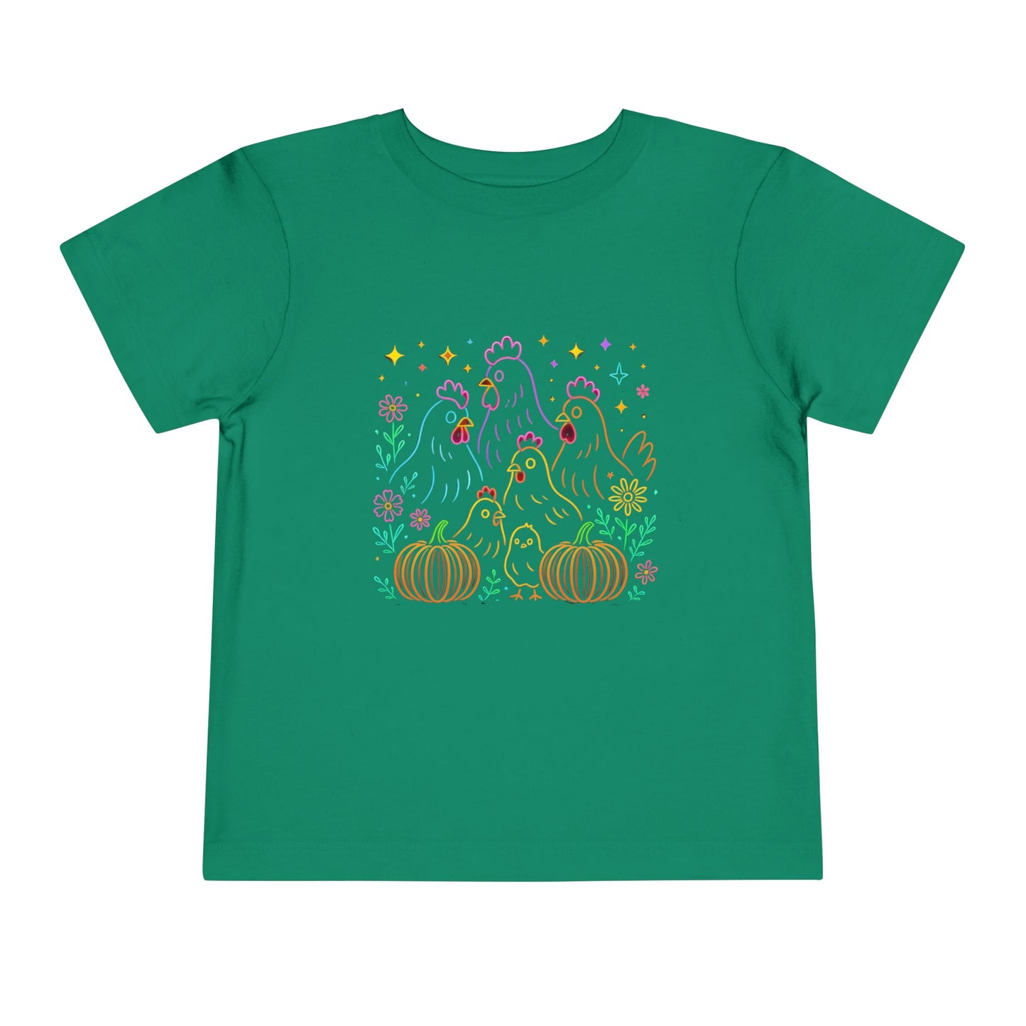 Chicken & Pumpkins Toddler Christmas Tee