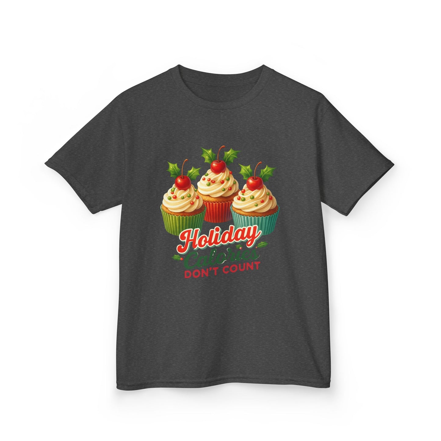 Holiday Cupcake Dino Tee - Christmas Fun!