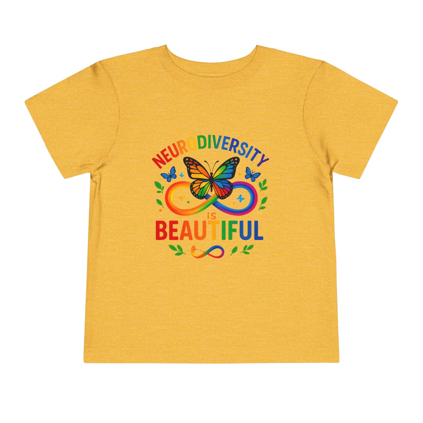 Toddler T-Shirt Colorful Butterfly Rainbow Infinity Symbol Acceptance Shirt