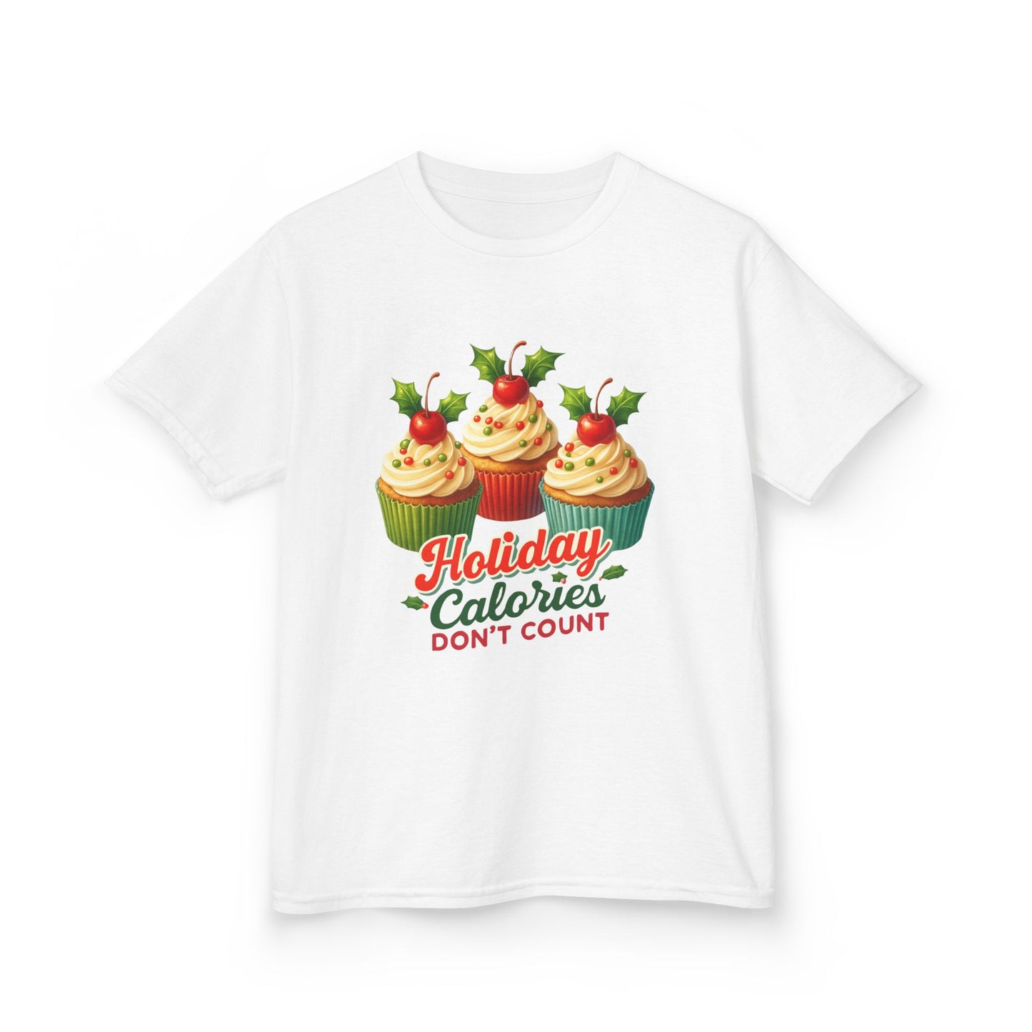 Holiday Cupcake Dino Tee - Christmas Fun!