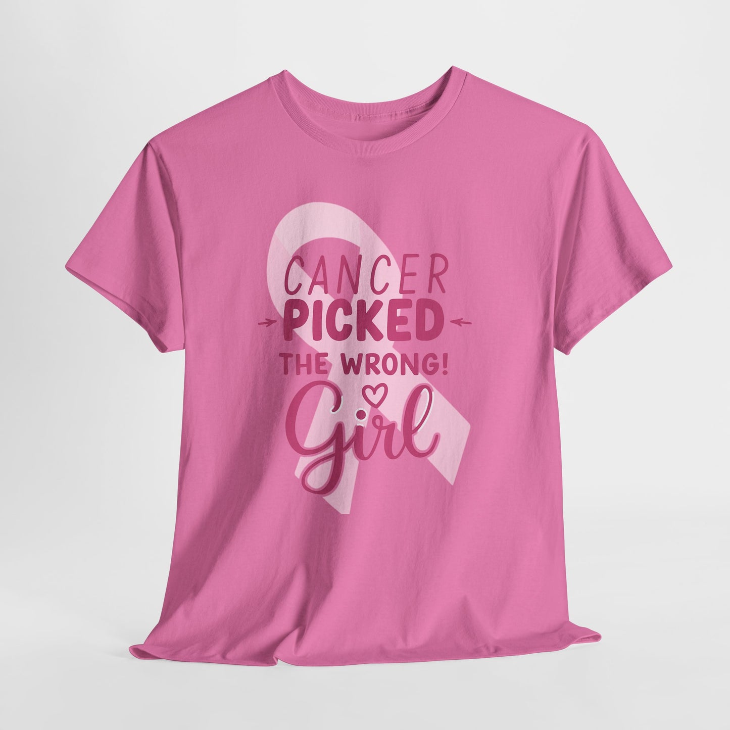 Cancer: The Wrong Picked Girl - Pink Ribbon Tee