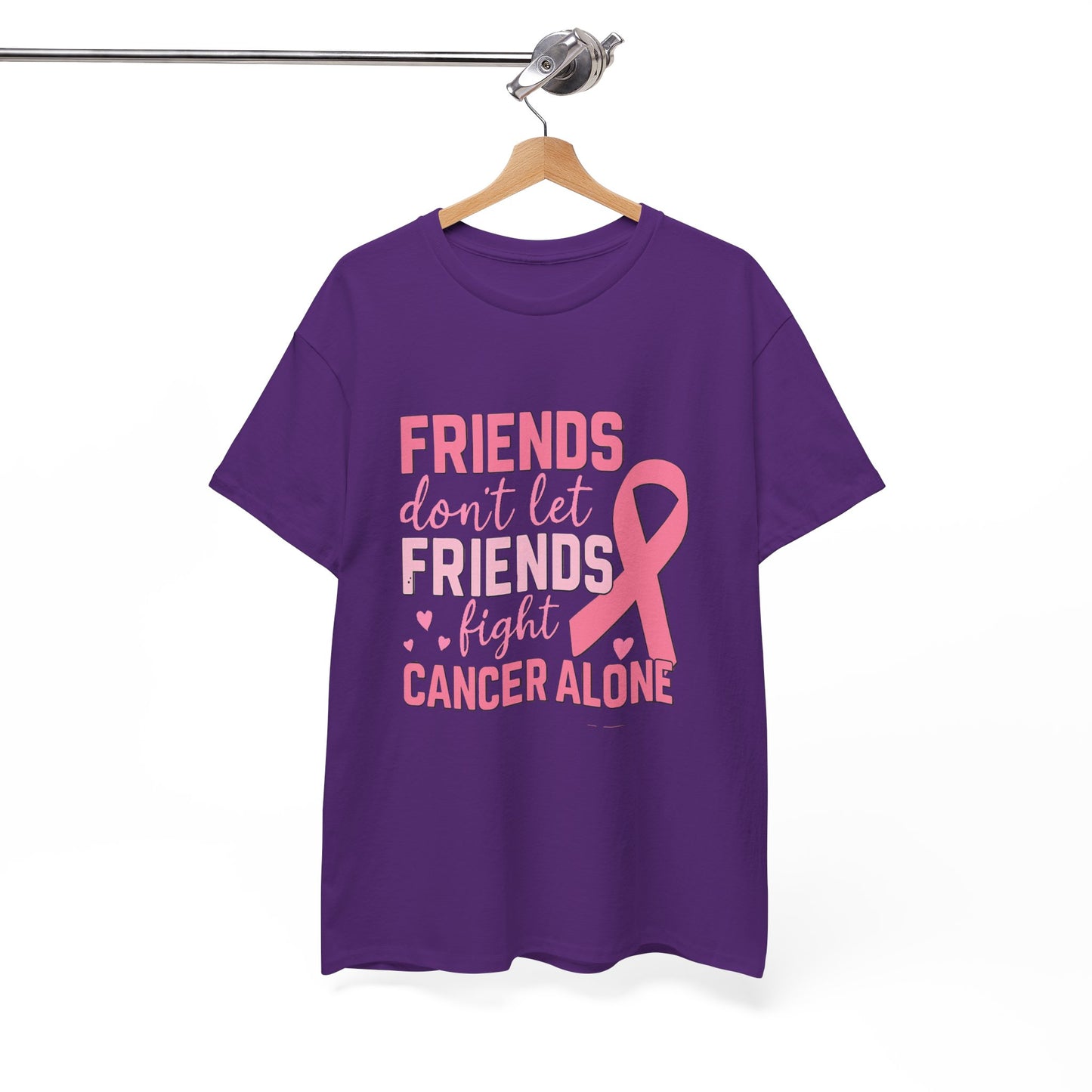 Friends Fight Cancer Together Pink Ribbon Tee