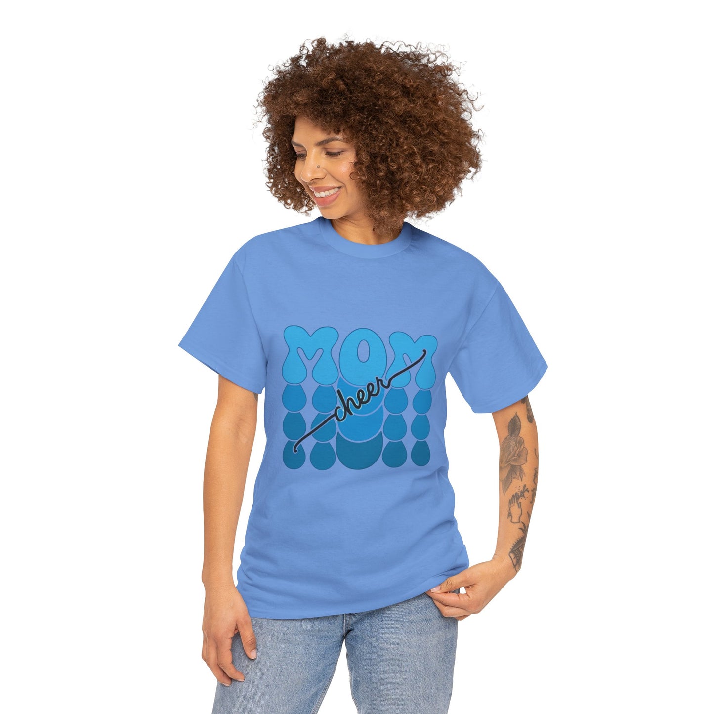 Blue Mom Cheer T-Shirt