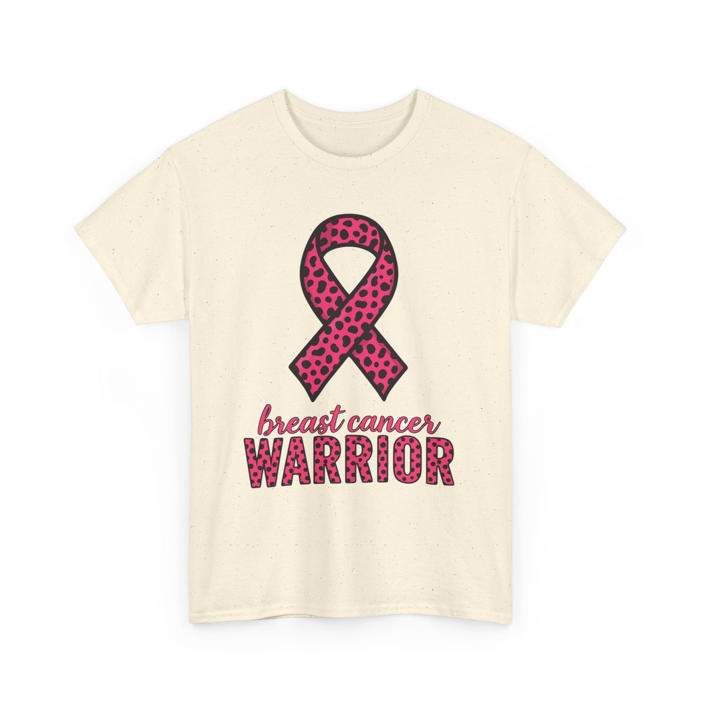 Pink Leopard Ribbon Breast Cancer Awareness Tee