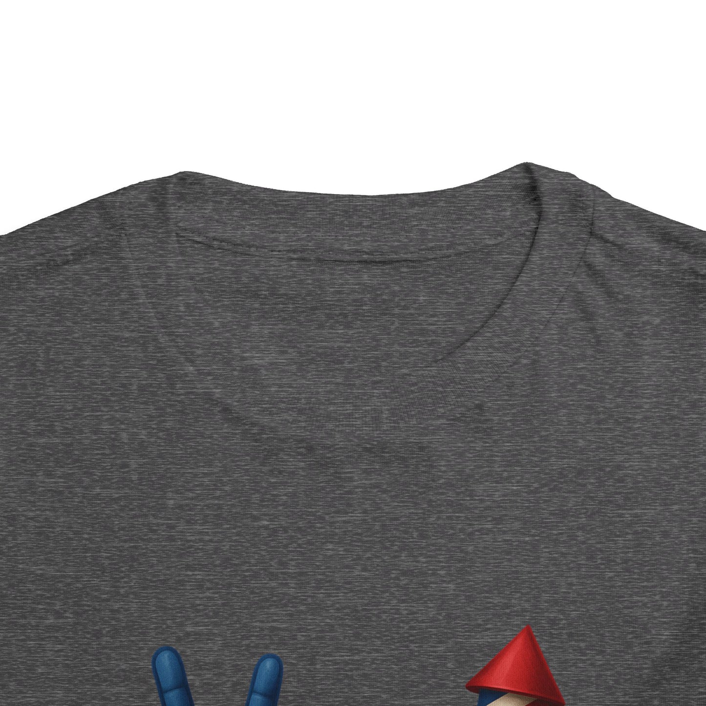 4th of July Peace & Heart Tee: Patriotic Toddler Shirt