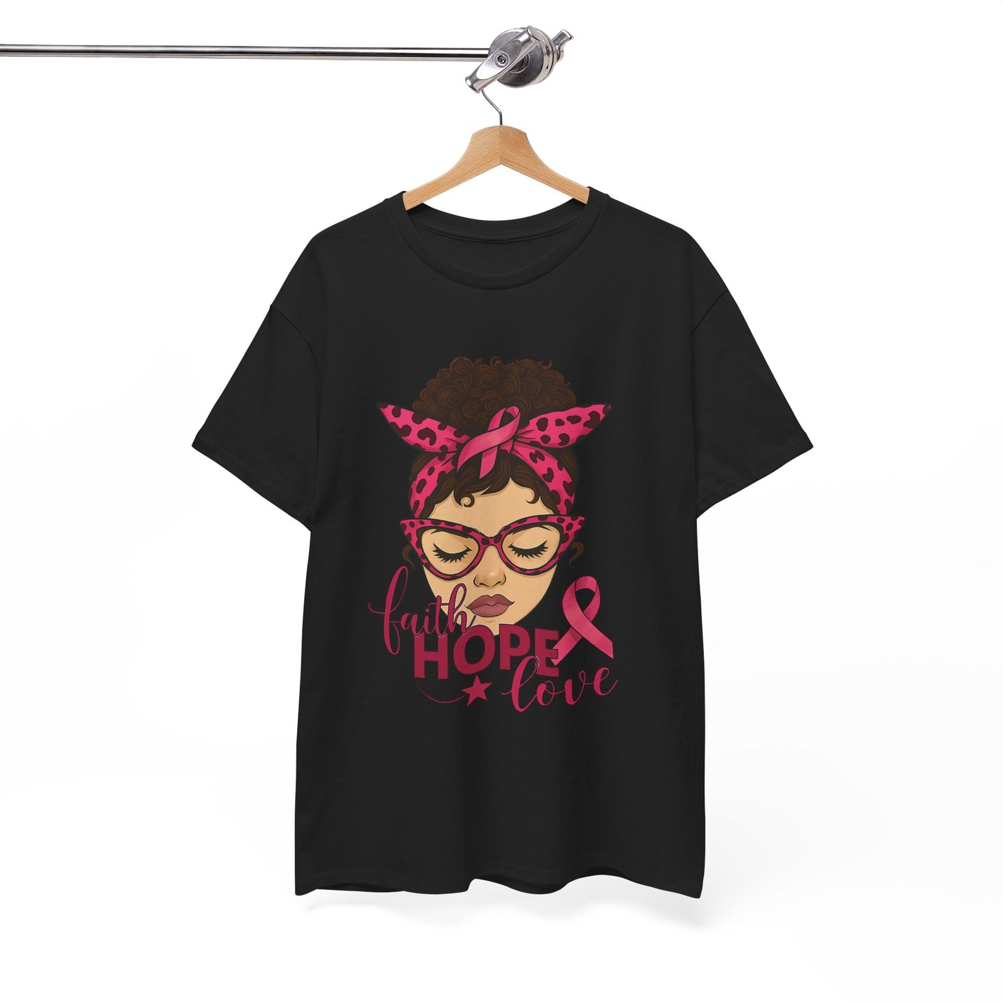 Hope, Faith, Love: Breast Cancer Awareness Tee
