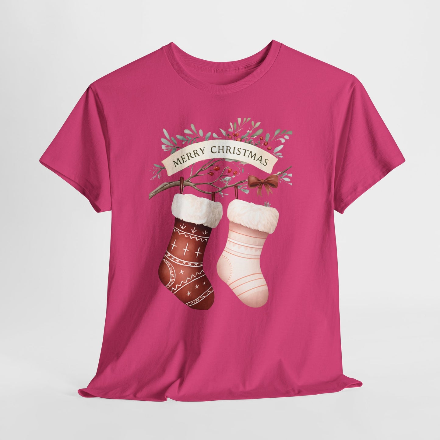 Watercolor Christmas Stocking Tee - Hope & Love