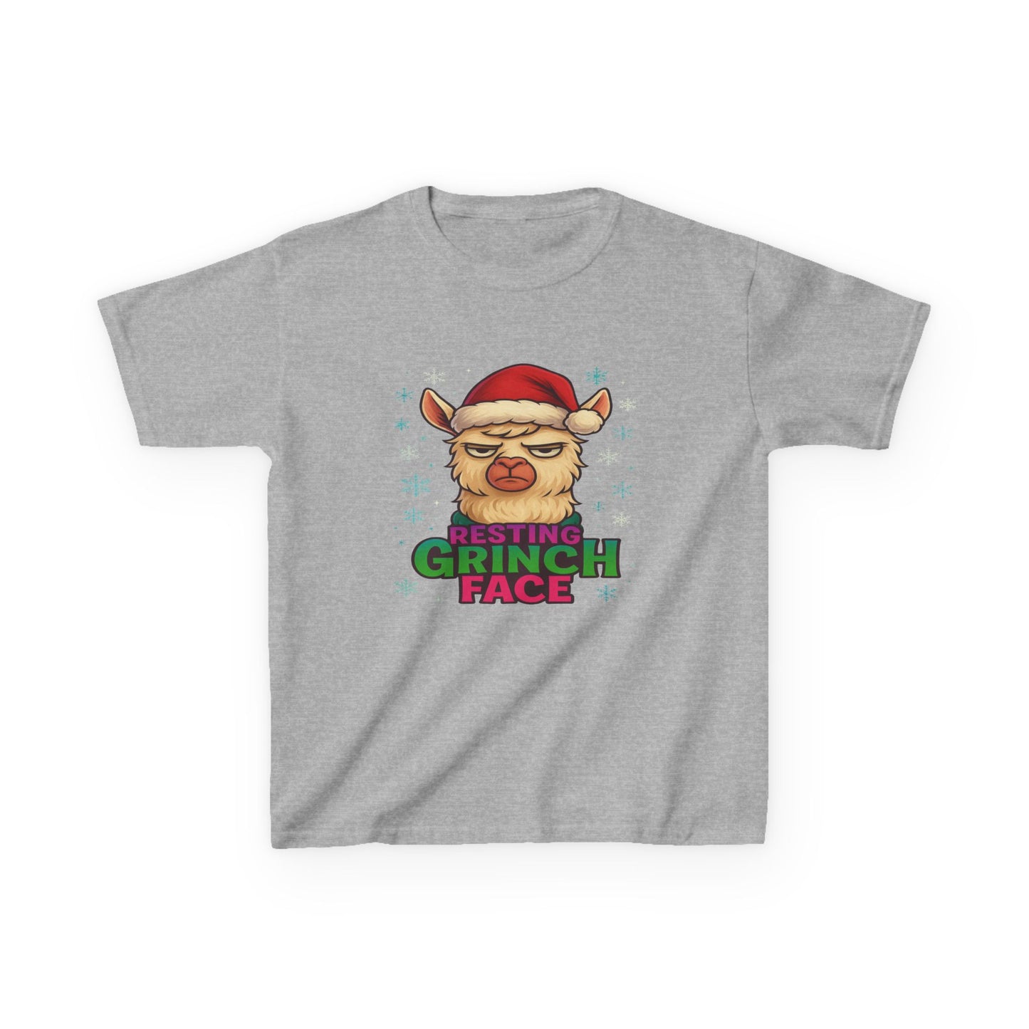 Grumpy Llama Christmas Tee - Resting Grinch Face