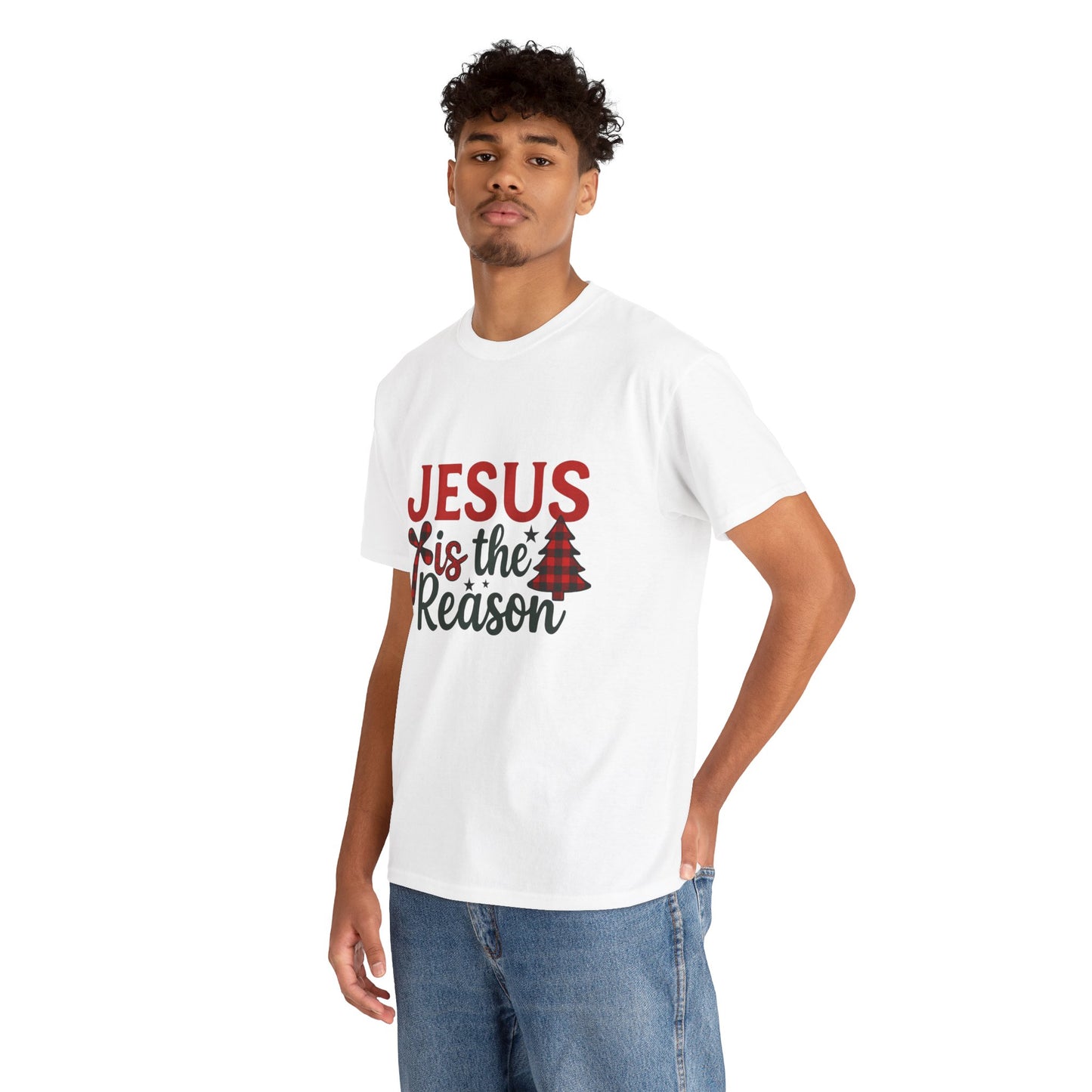 Jesus is the Reason Christmas Tee - Faith-Based Holiday Gift