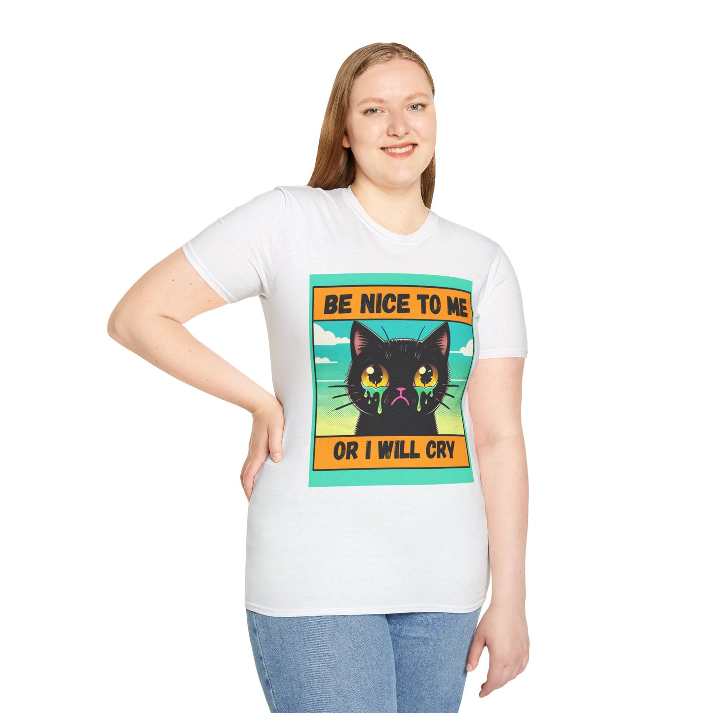 Playful Cat Graphic Tee, Unisex T-Shirt, Gift for Cat Lovers, Cute Animal Apparel, Funny Pet Quote Shirt