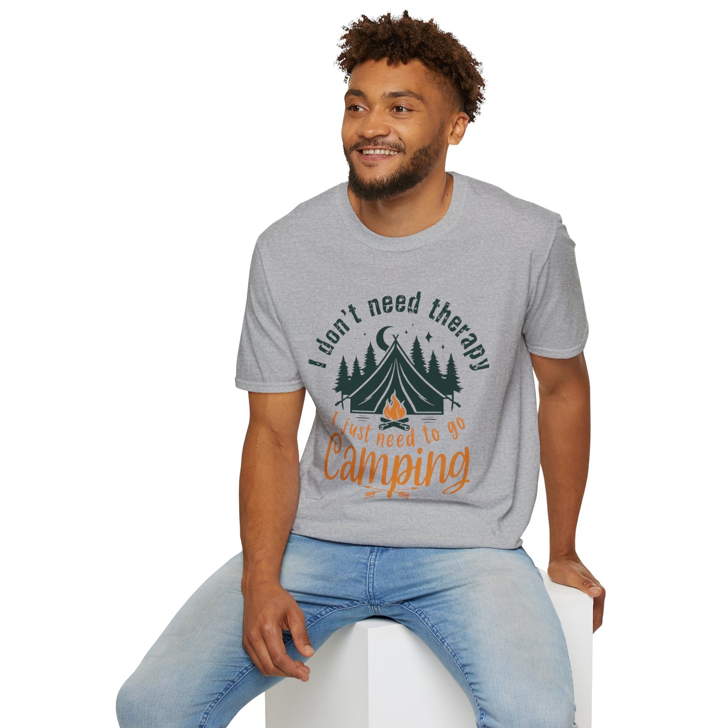 Camping Therapy Unisex T-Shirt | Outdoor Enthusiast Gift | Nature Lover Tee | Adventure Shirt | Camping Apparel