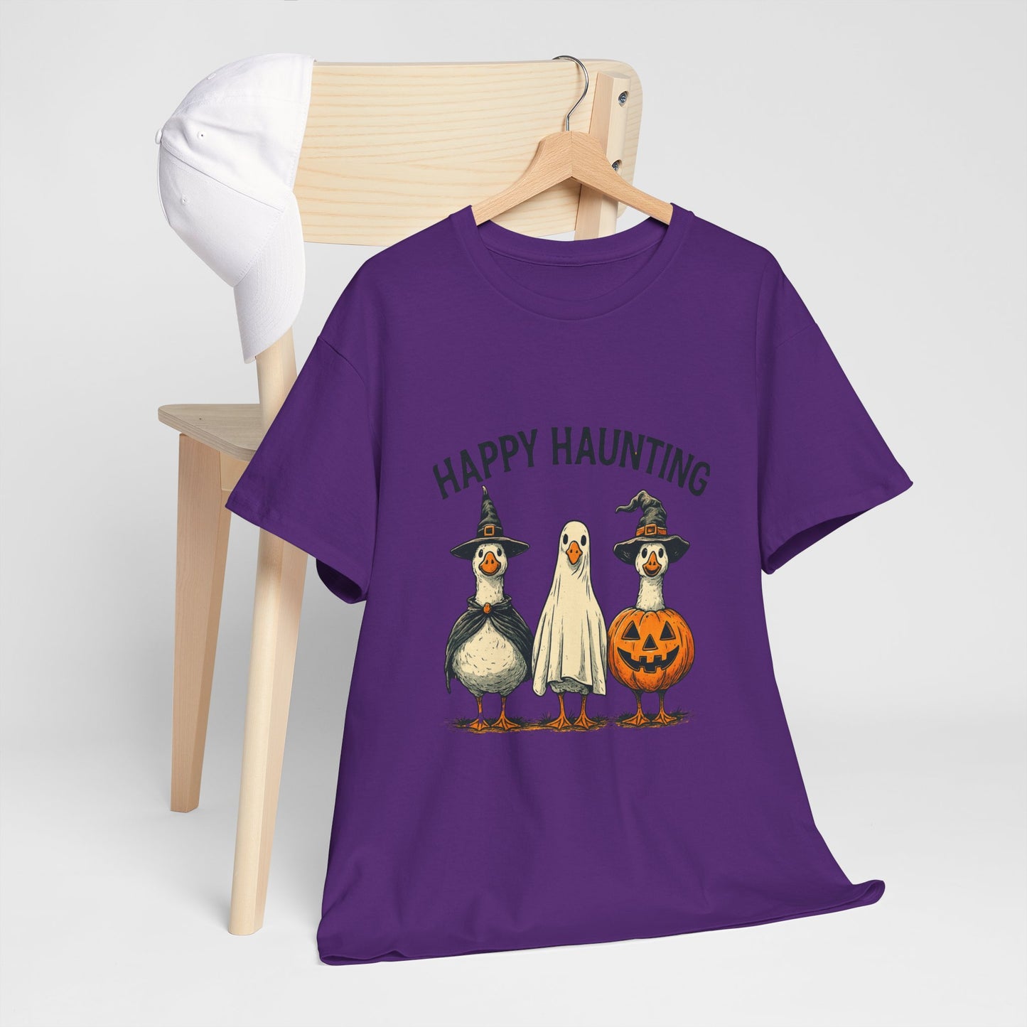 Happy Haunting Geese Halloween Tee