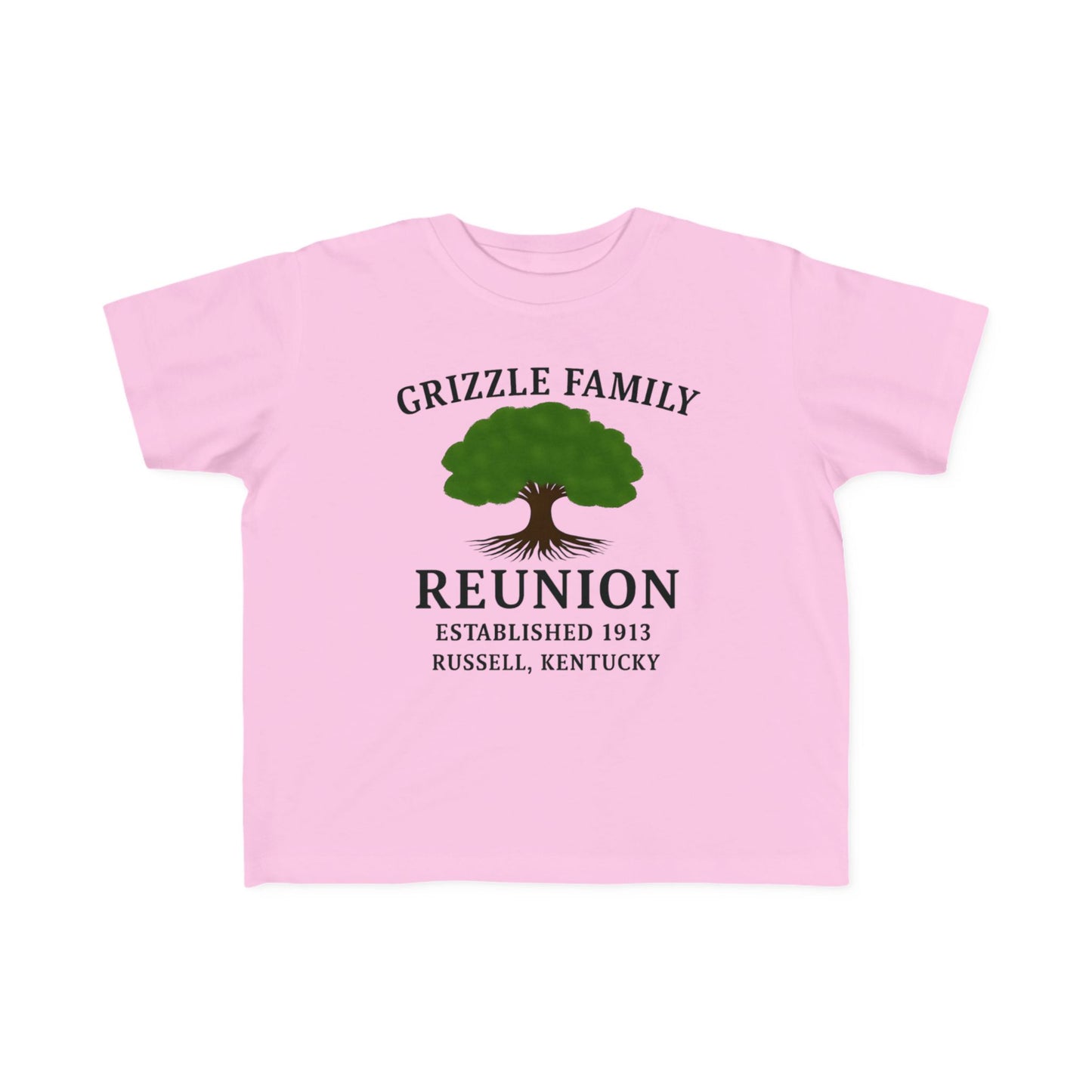 Personalized Grizzle Family Reunion Toddler Tee, Kid's Cotton T-Shirt, Children's Family Gathering Shirt, Custom Family Tee, Kids Event Shirt