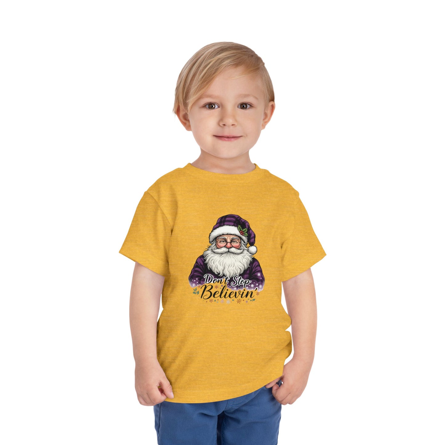 Santa's 'Don't Stop Believin' Toddler Christmas Tee