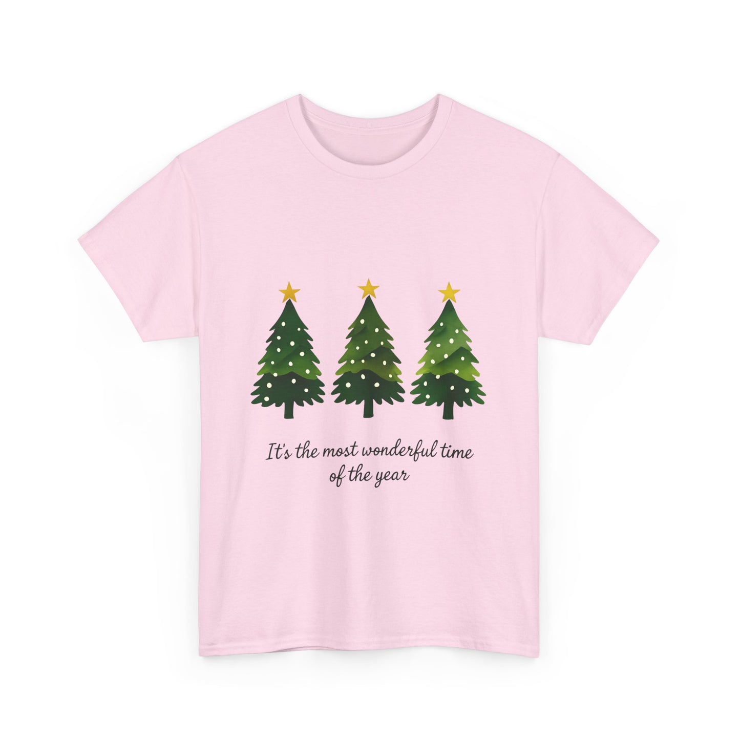 Christmas Tee - Festive Watercolor Trees Holiday Shirt