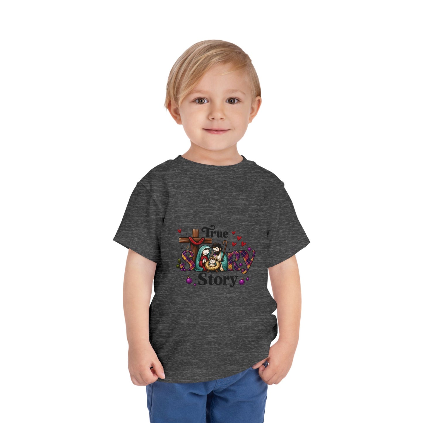 True Story Nativity Toddler Christmas Tee