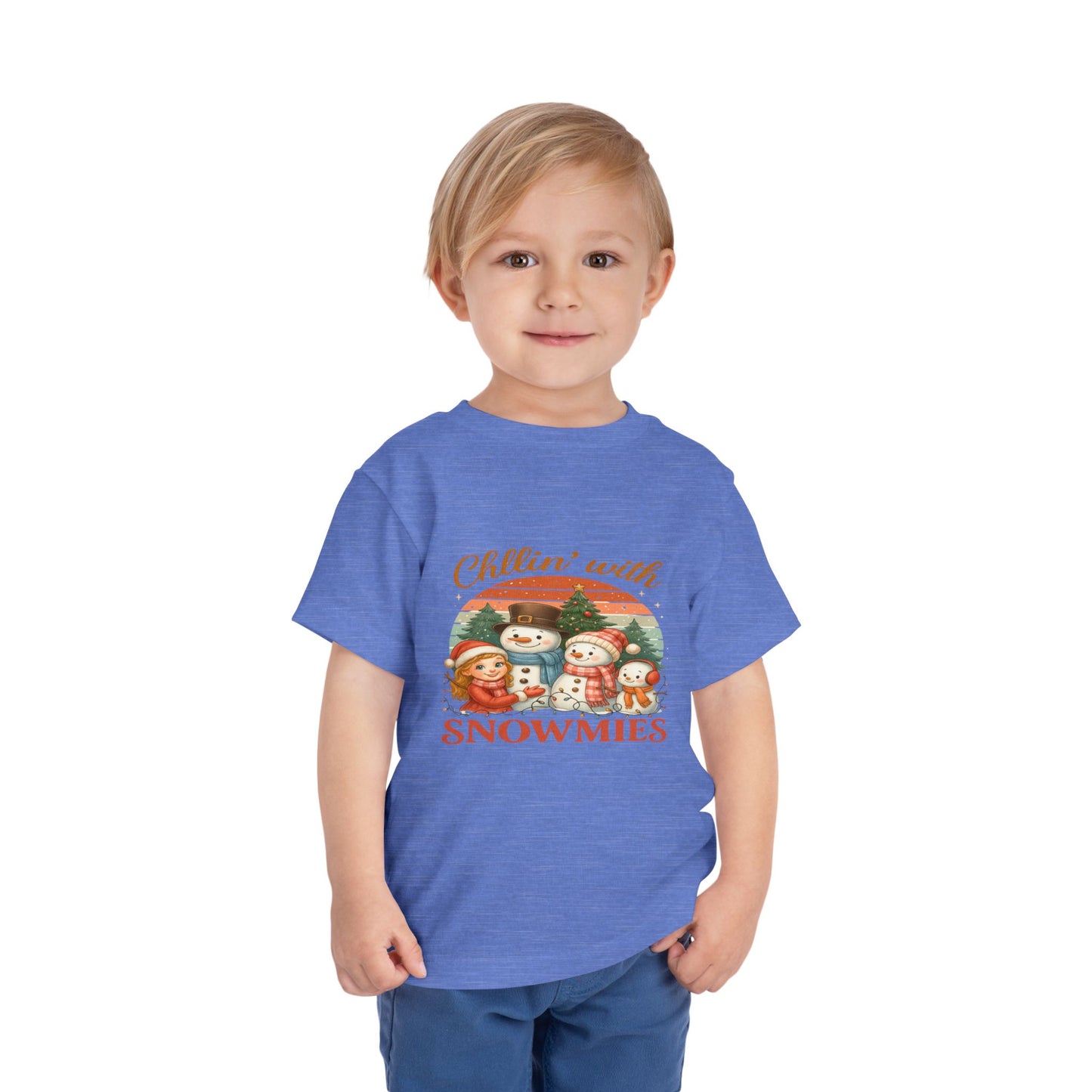 Chillin' With Snowmies Toddler Christmas Tee