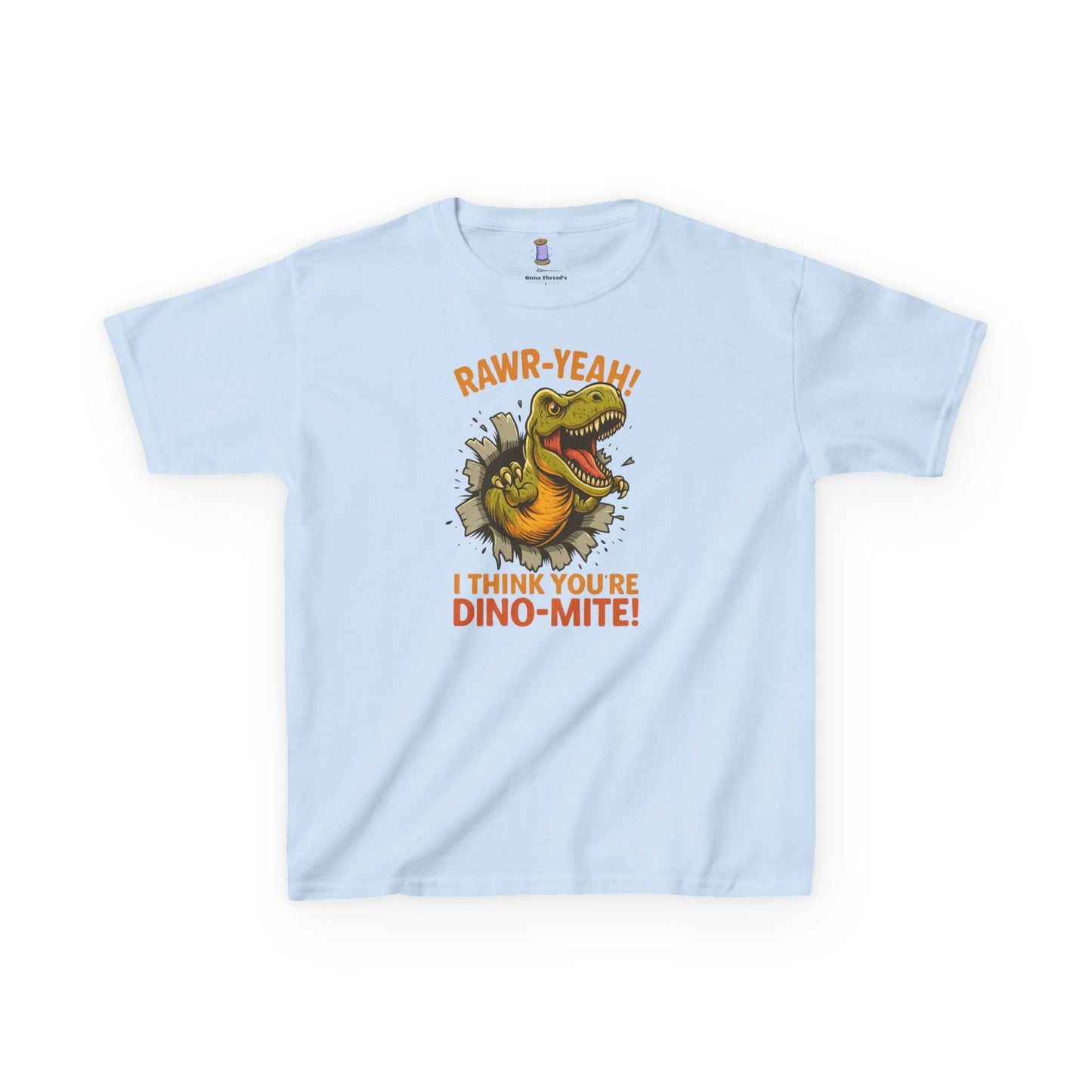 Dino-Mite Kids Tee - Fun Dinosaur T-Shirt for Boys and Girls, Perfect for Birthdays, Everyday Play, Dinosaur Lovers, Casual Wear
