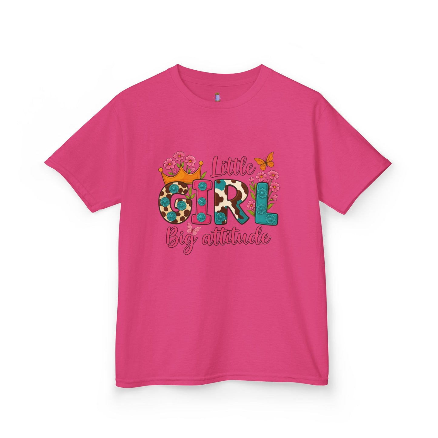 Little Girl Big Attitude Tee - Fun Kids Shirt, Birthday Gift, Casual Outfit, Girls Fashion, Playtime Wear