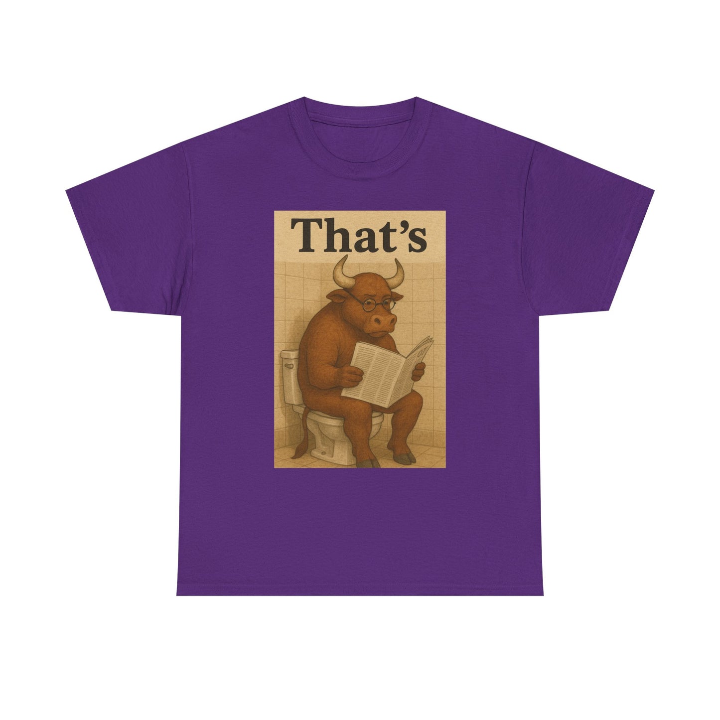 Bull on Toilet Unisex Tee