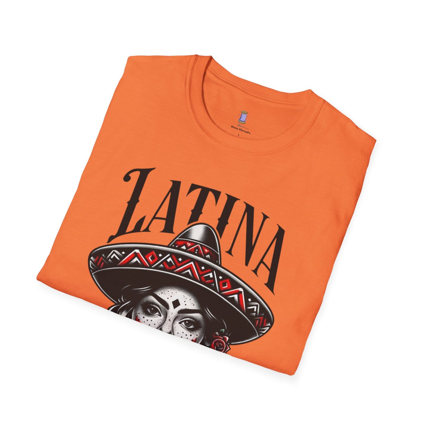 Latina Floral Graphic T-Shirt, Casual Wear, Cultural Pride Tee, Fashion for Latinas, Gifts for Her, Summer Style