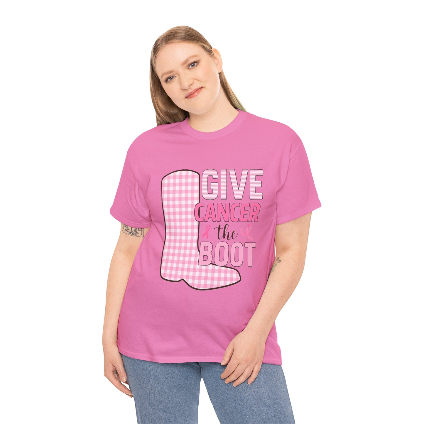 Give Cancer the Boot - Breast Cancer Awareness Tee