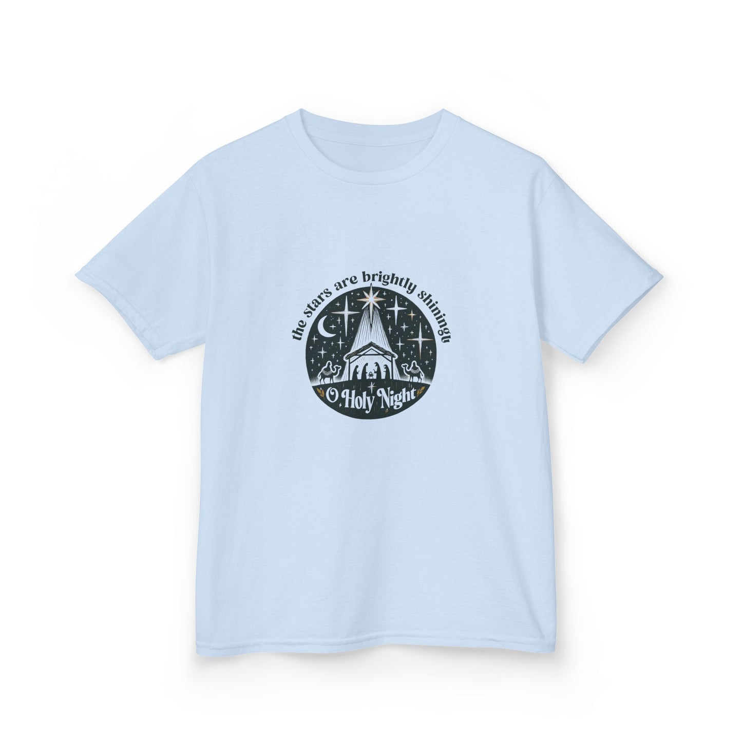 O Holy Night Nativity Dinosaur Christmas Tee