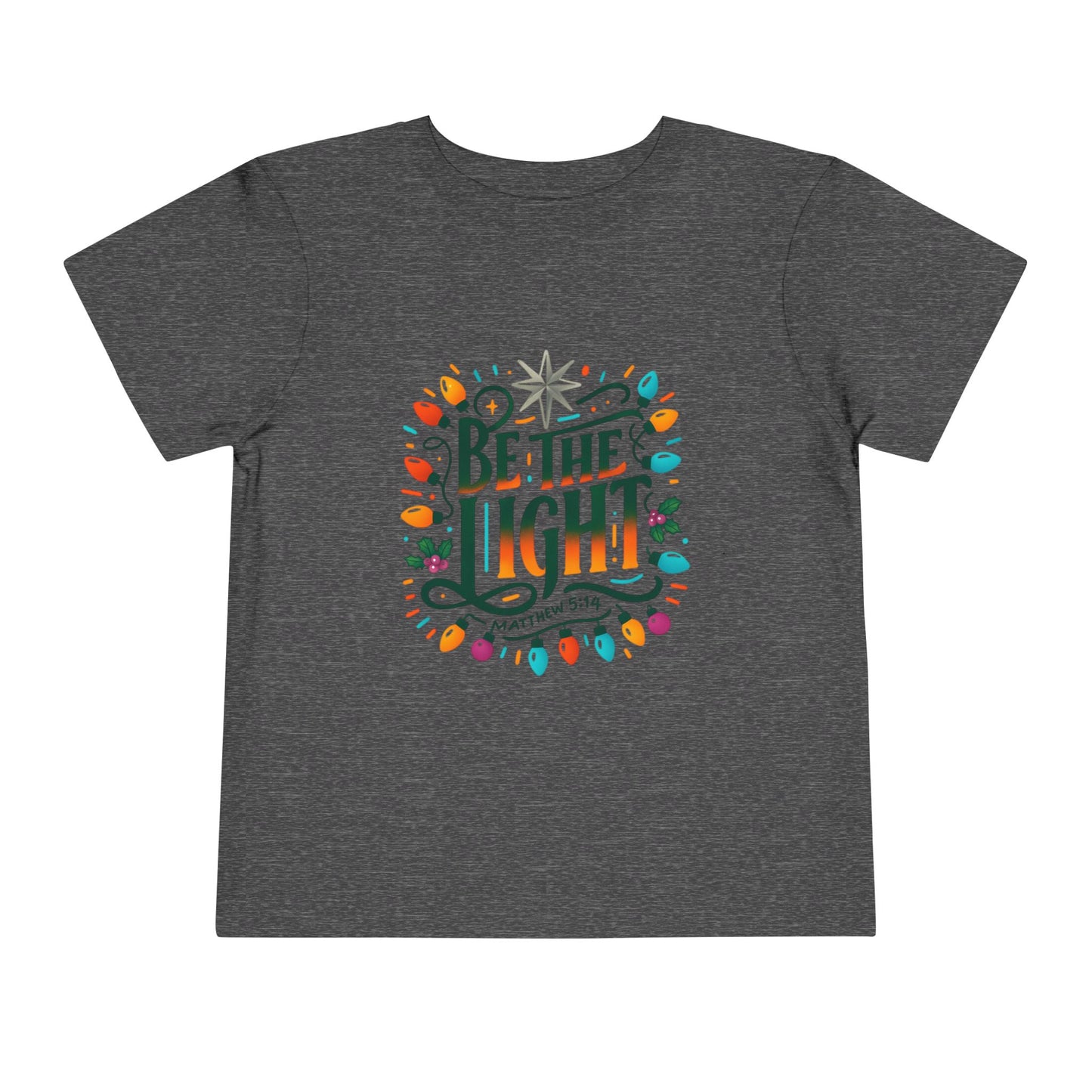Christmas Toddler Tee - BE THE LIGHT, Matthew 5:14