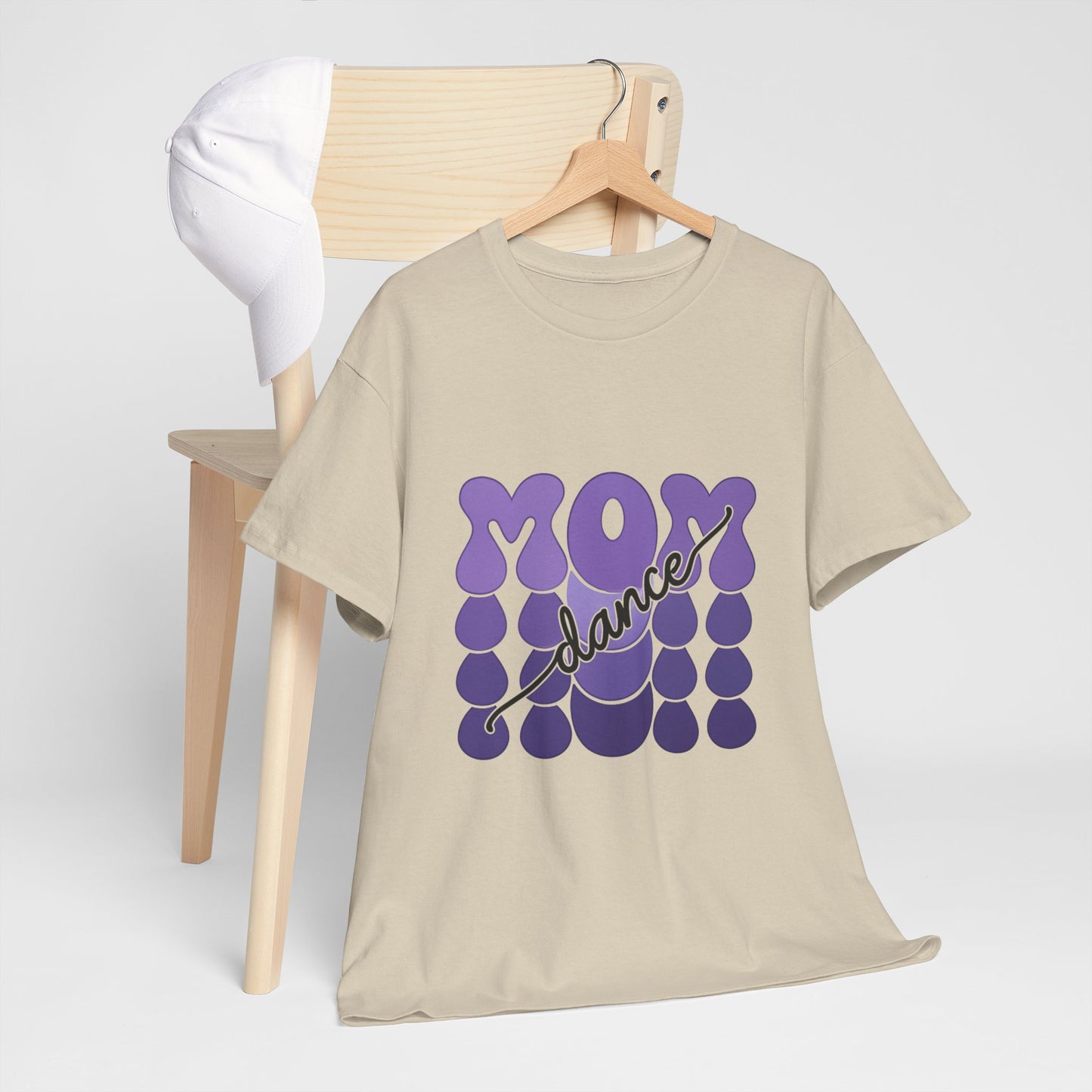 MOM Dance – Purple Letter Stage Spirit Tee
