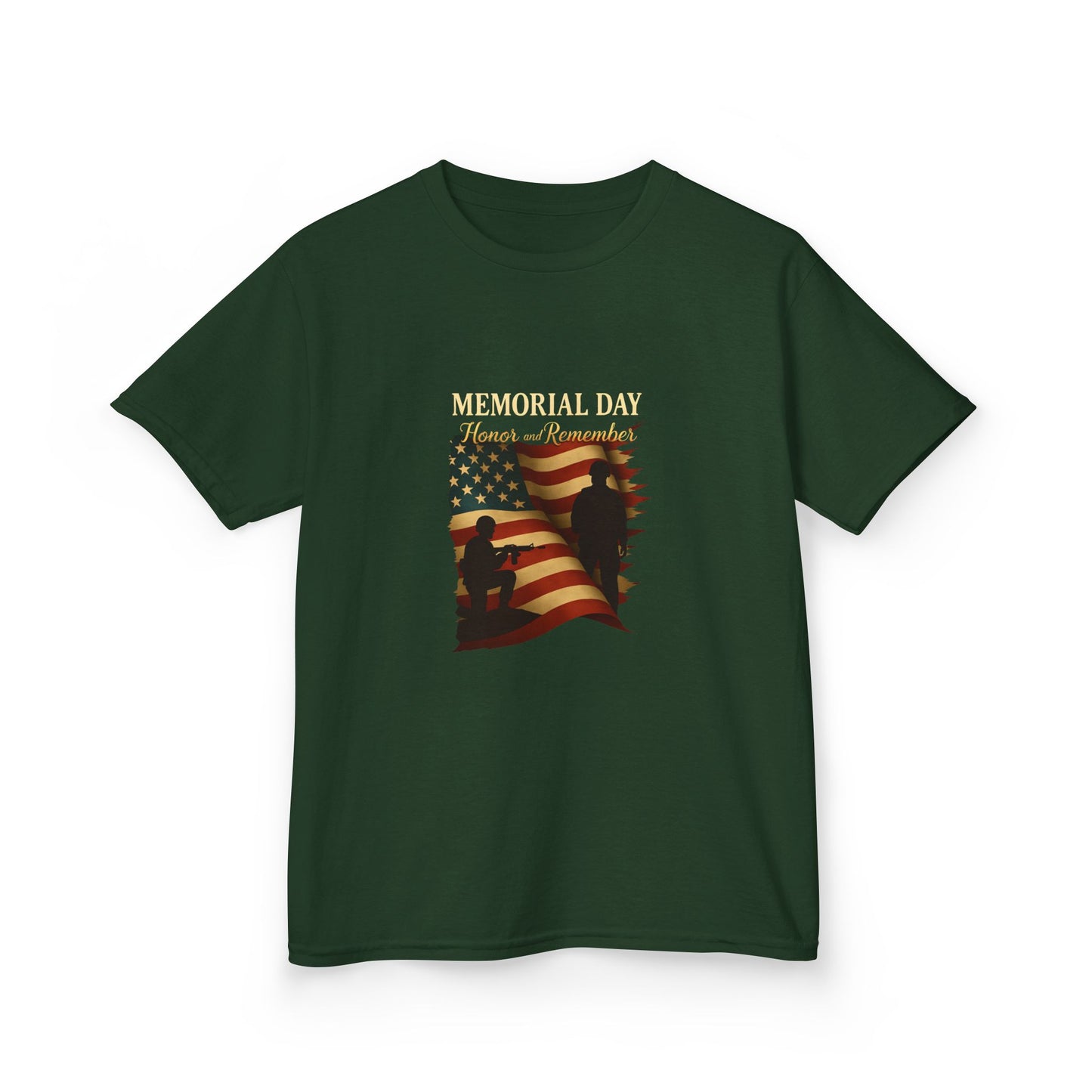 Memorial Day Honor & Remember Tee - Kids Patriotic Shirt