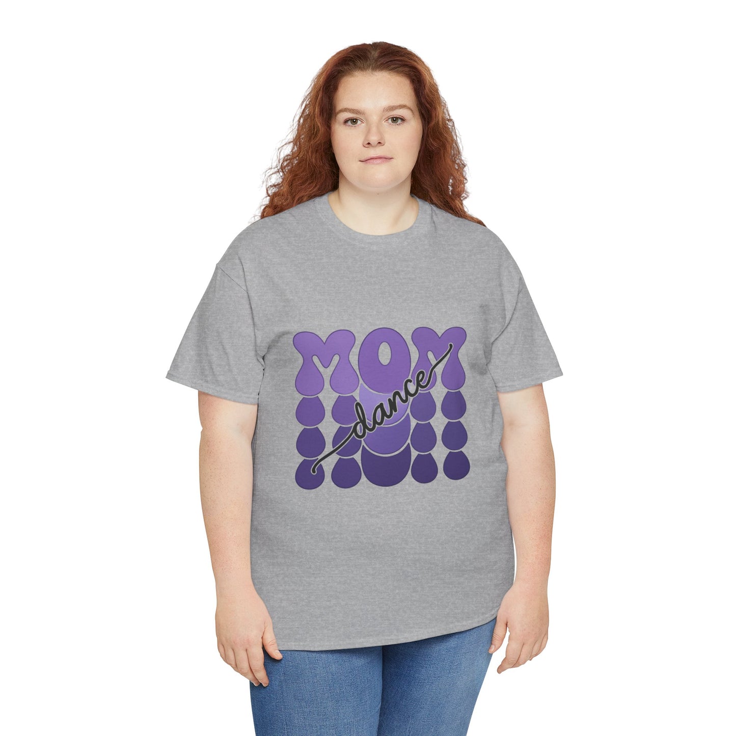 MOM Dance – Purple Letter Stage Spirit Tee