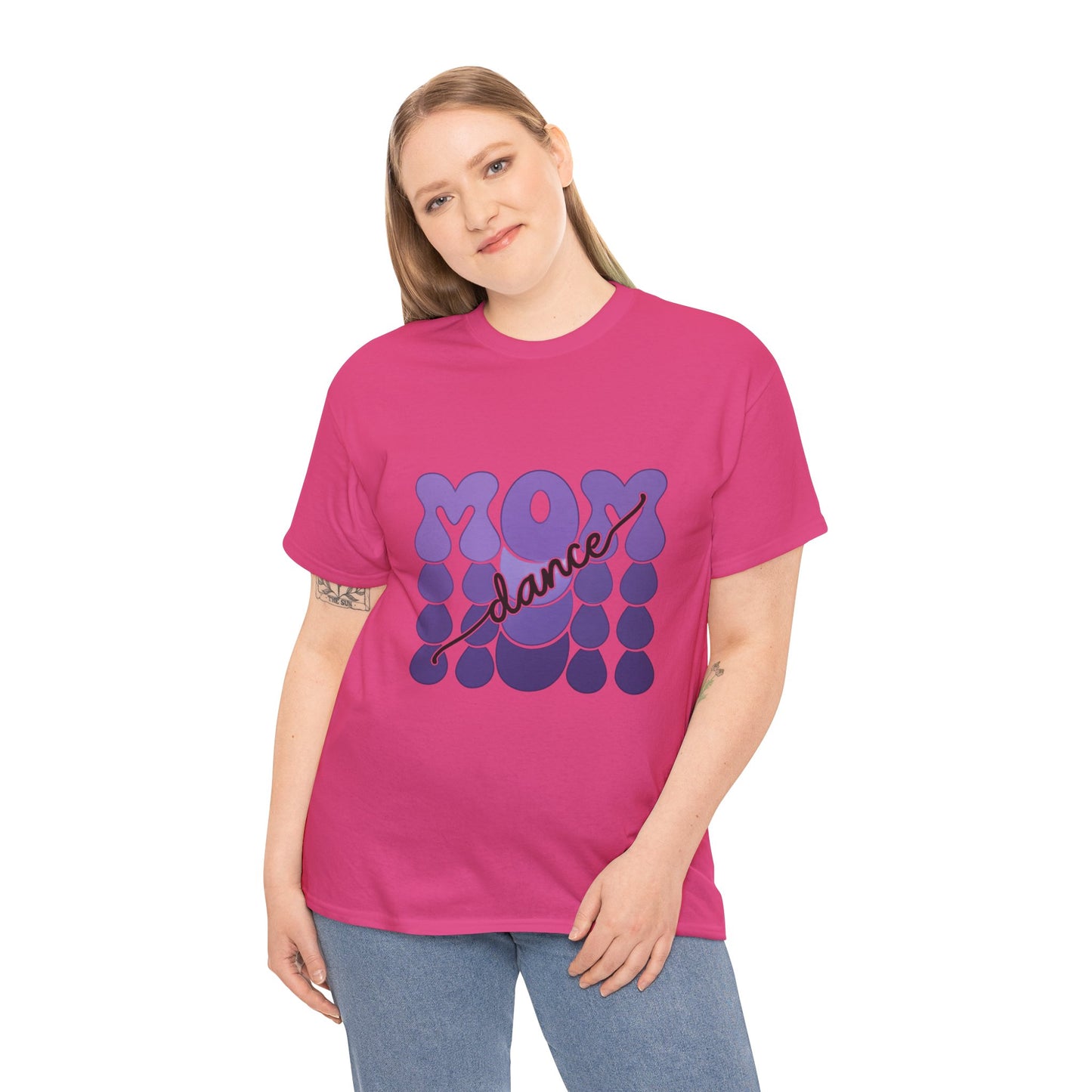 MOM Dance – Purple Letter Stage Spirit Tee