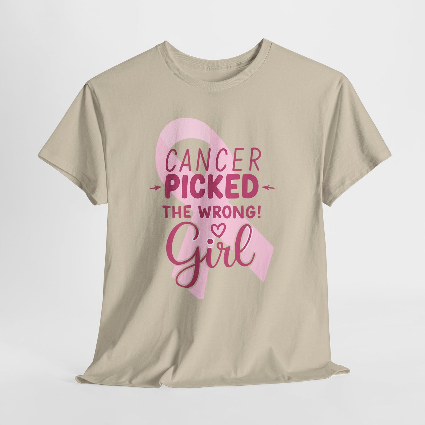 Cancer: The Wrong Picked Girl - Pink Ribbon Tee