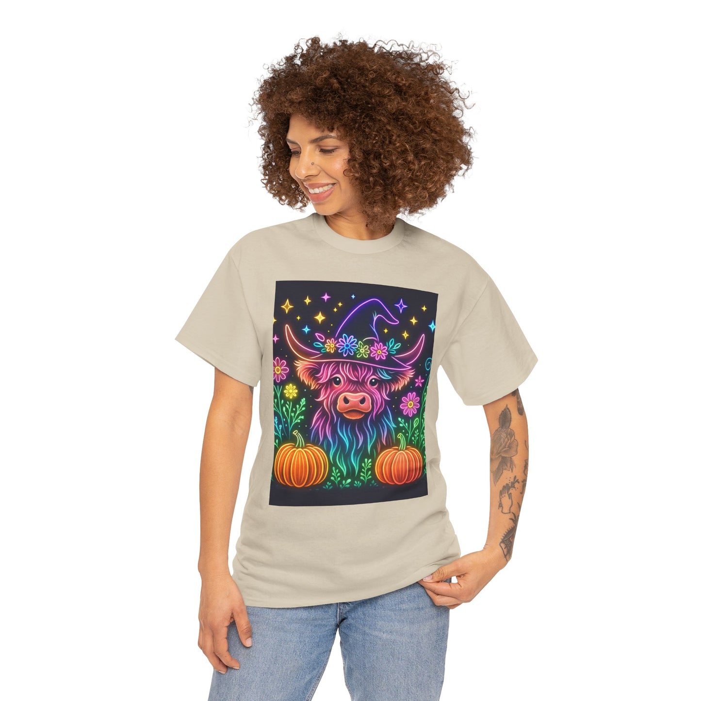 Neon Halloween Highland Tee