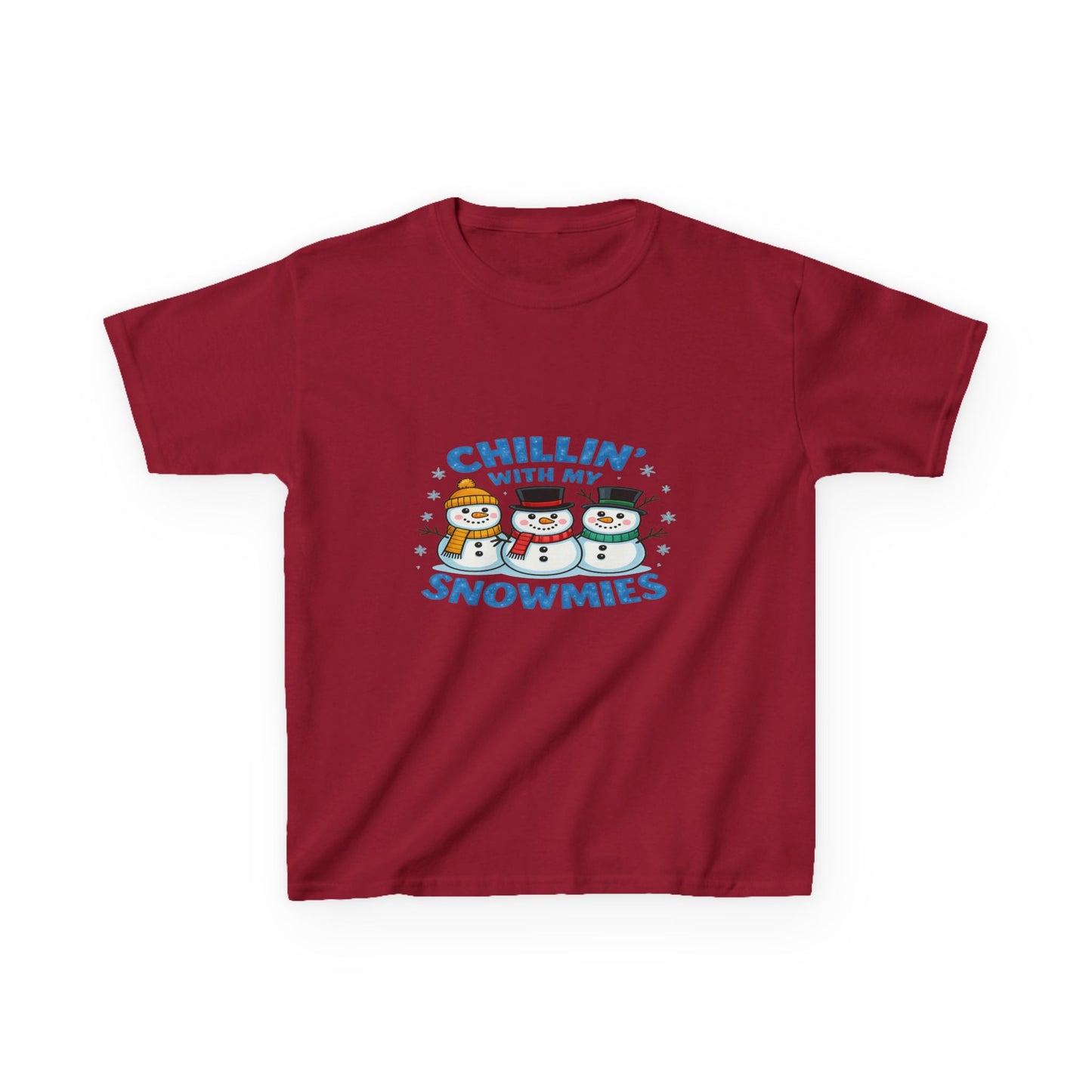Chillin' with My Snowmies Christmas Tee - Kids Holiday Shirt