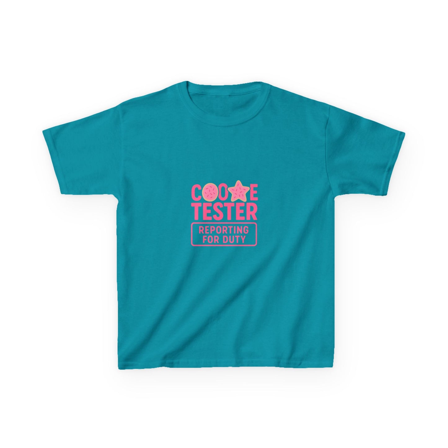 Cookie Tester Dino Christmas Tee - Kids Holiday Shirt