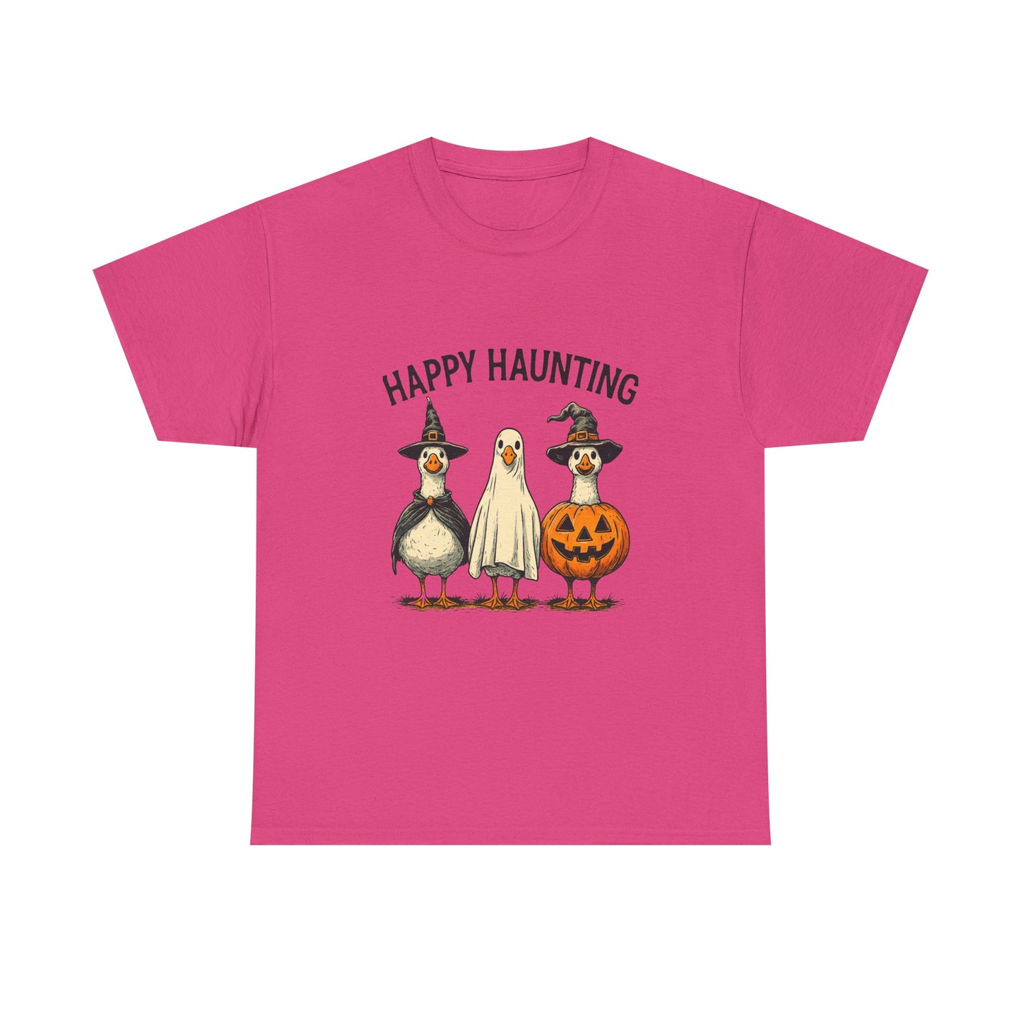 Happy Haunting Geese Halloween Tee